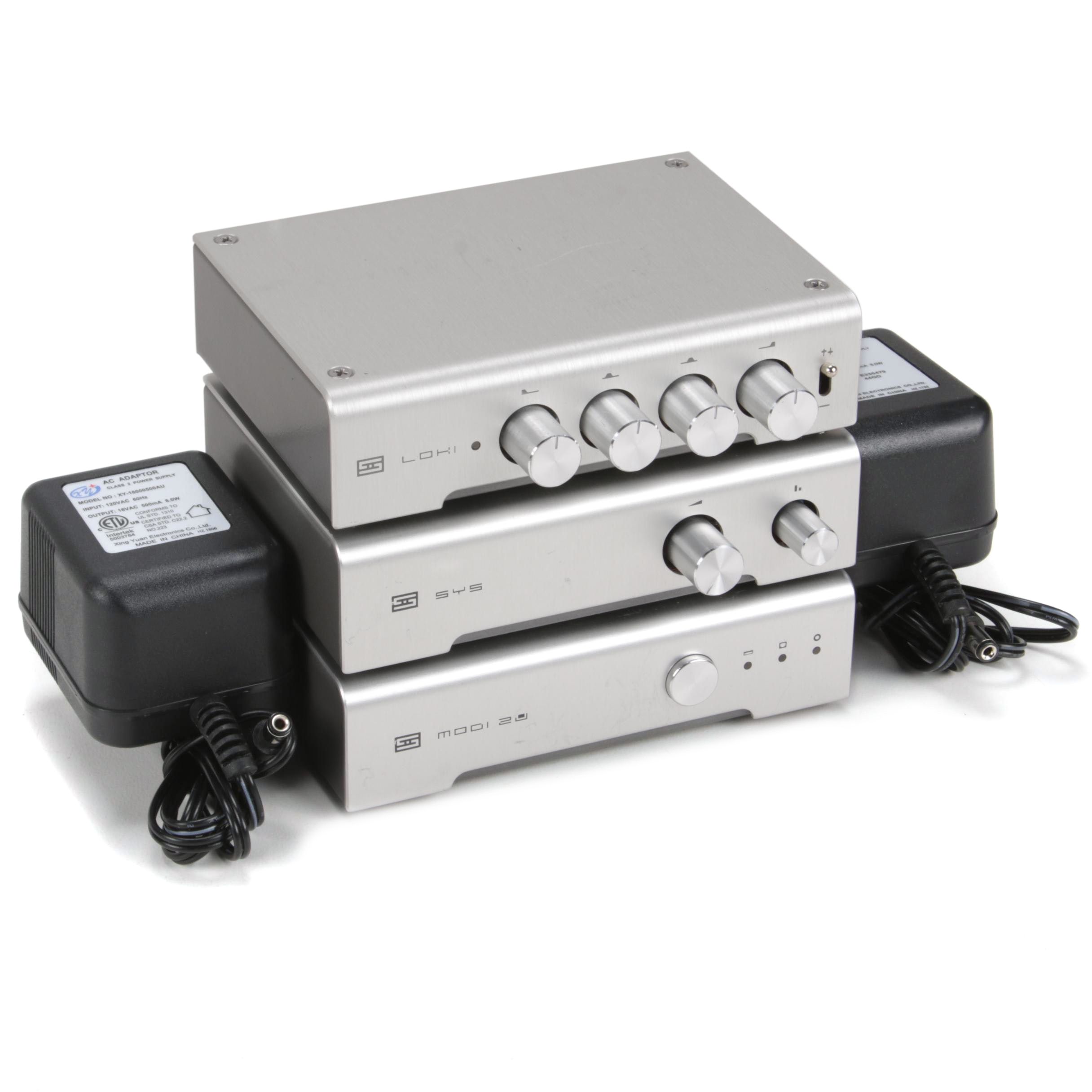 Schiit Modi 2 Uber DAC, Loki Mini Equalizer, and SYS Preamp