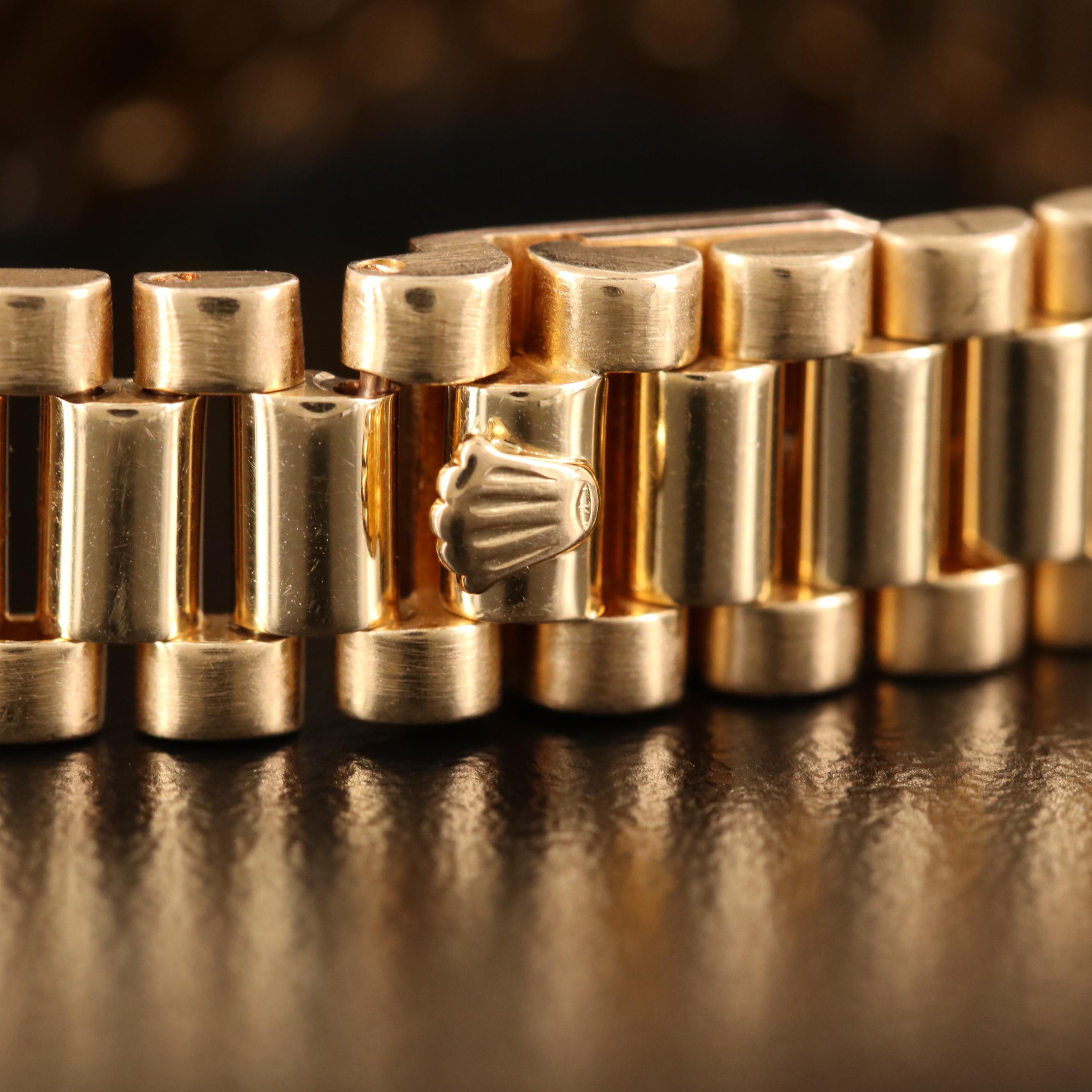 Rolex Datejust 18K Gold Diamond Dial and Bezel Automatic Watch, 1984