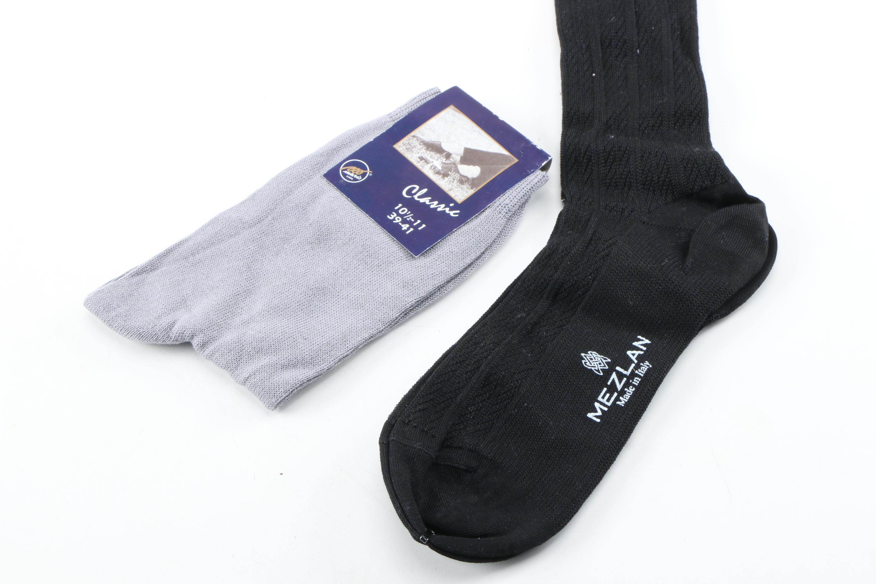 Men's Loro Piana Knit Mock Neck Sweater with Prada, Mezlan and Classic Socks