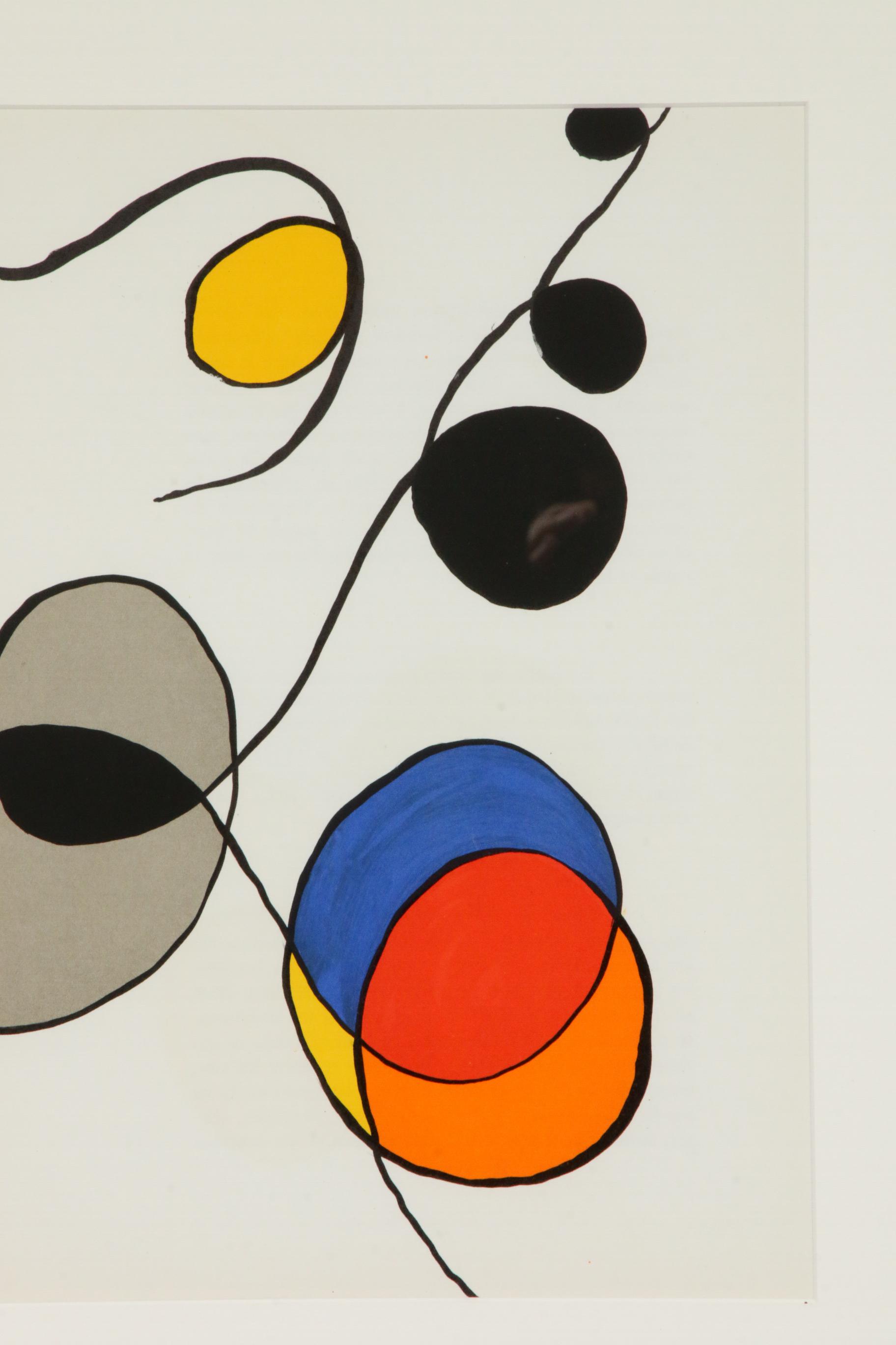 Alexander Calder Double-Page Color Lithograph for "Derrière le Miroir," 1968
