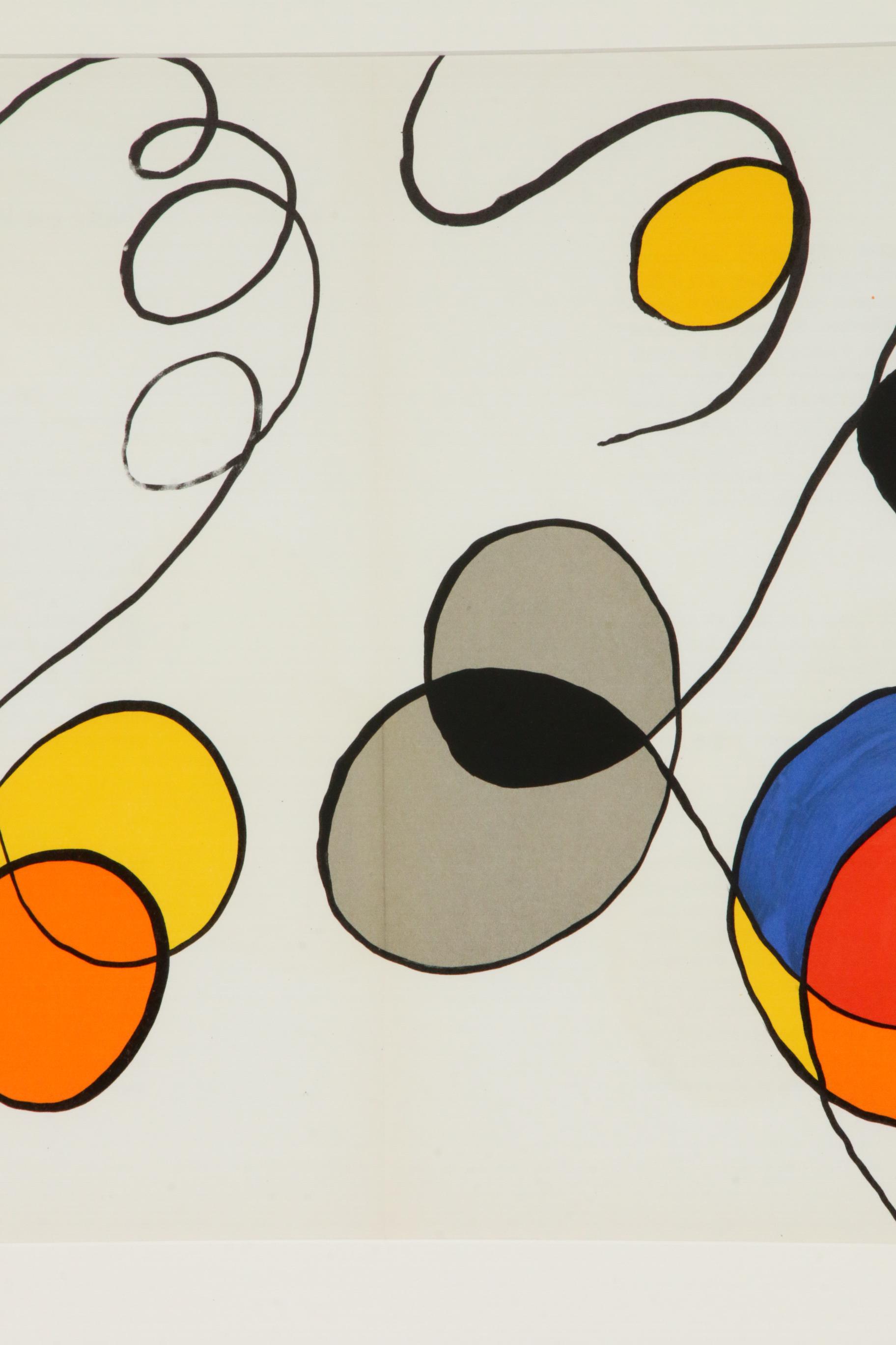 Alexander Calder Double-Page Color Lithograph for "Derrière le Miroir," 1968