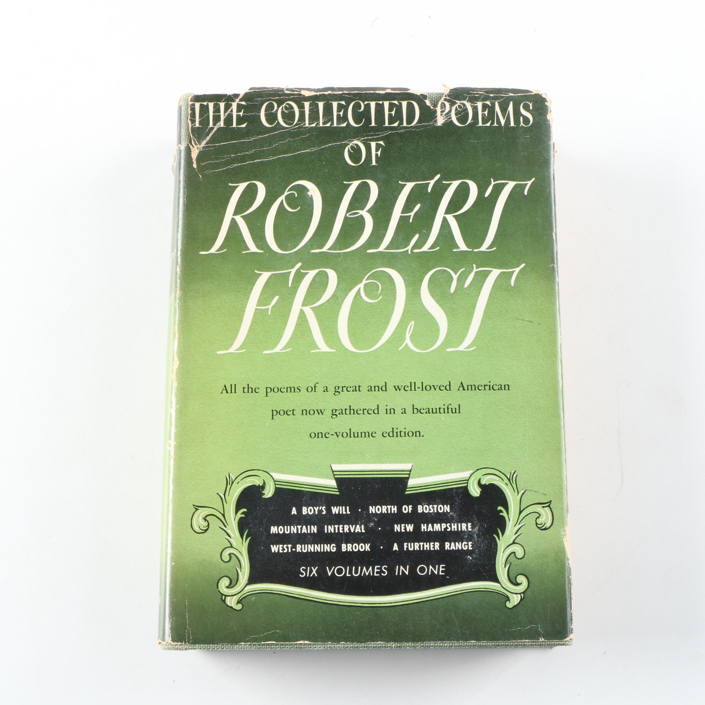 Robert Frost Poetry Books Including Signed "The Collected Poems"