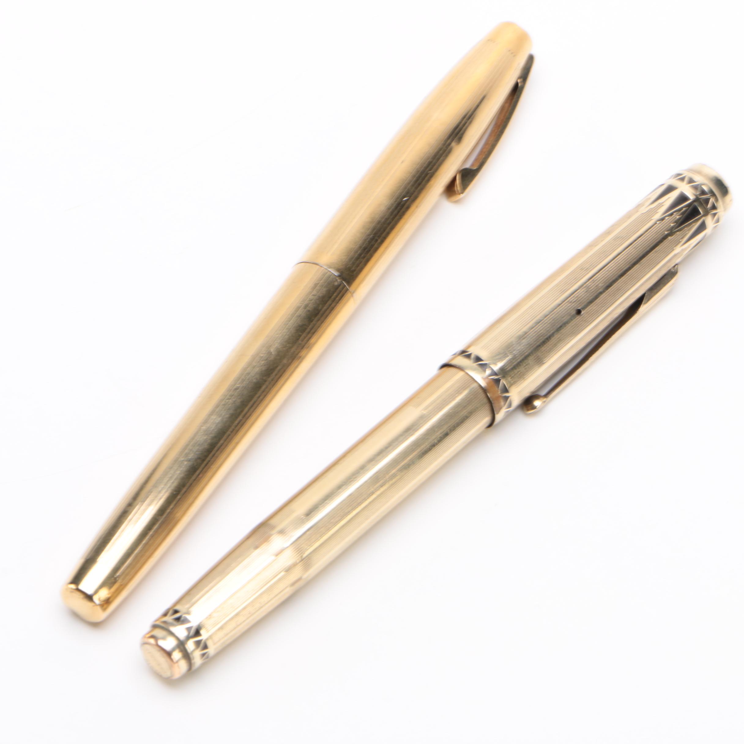 Eversharp Gold-Filled "Coronet" and Sheaffer "Imperial 727" Fountain Pens