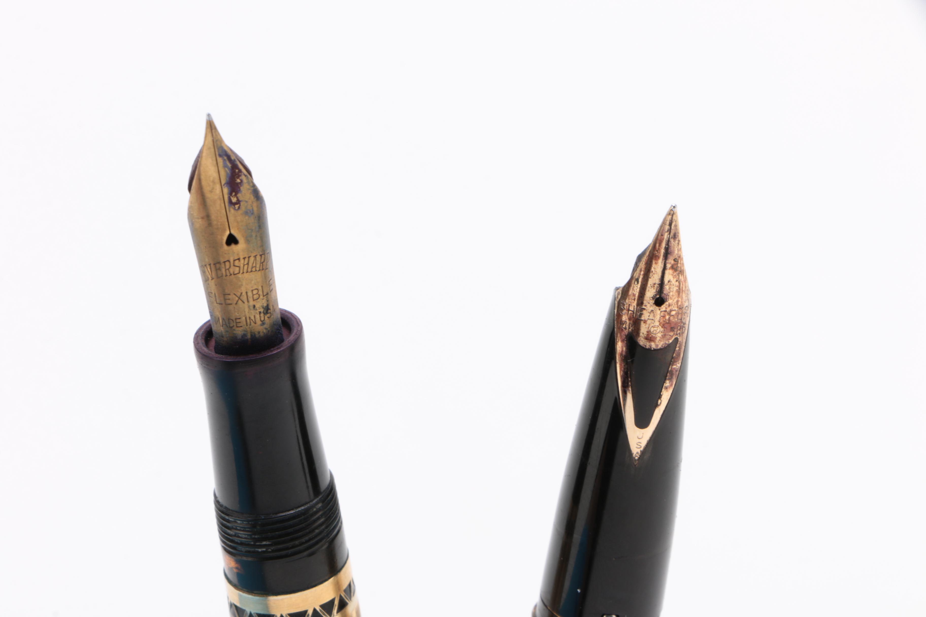 Eversharp Gold-Filled "Coronet" and Sheaffer "Imperial 727" Fountain Pens