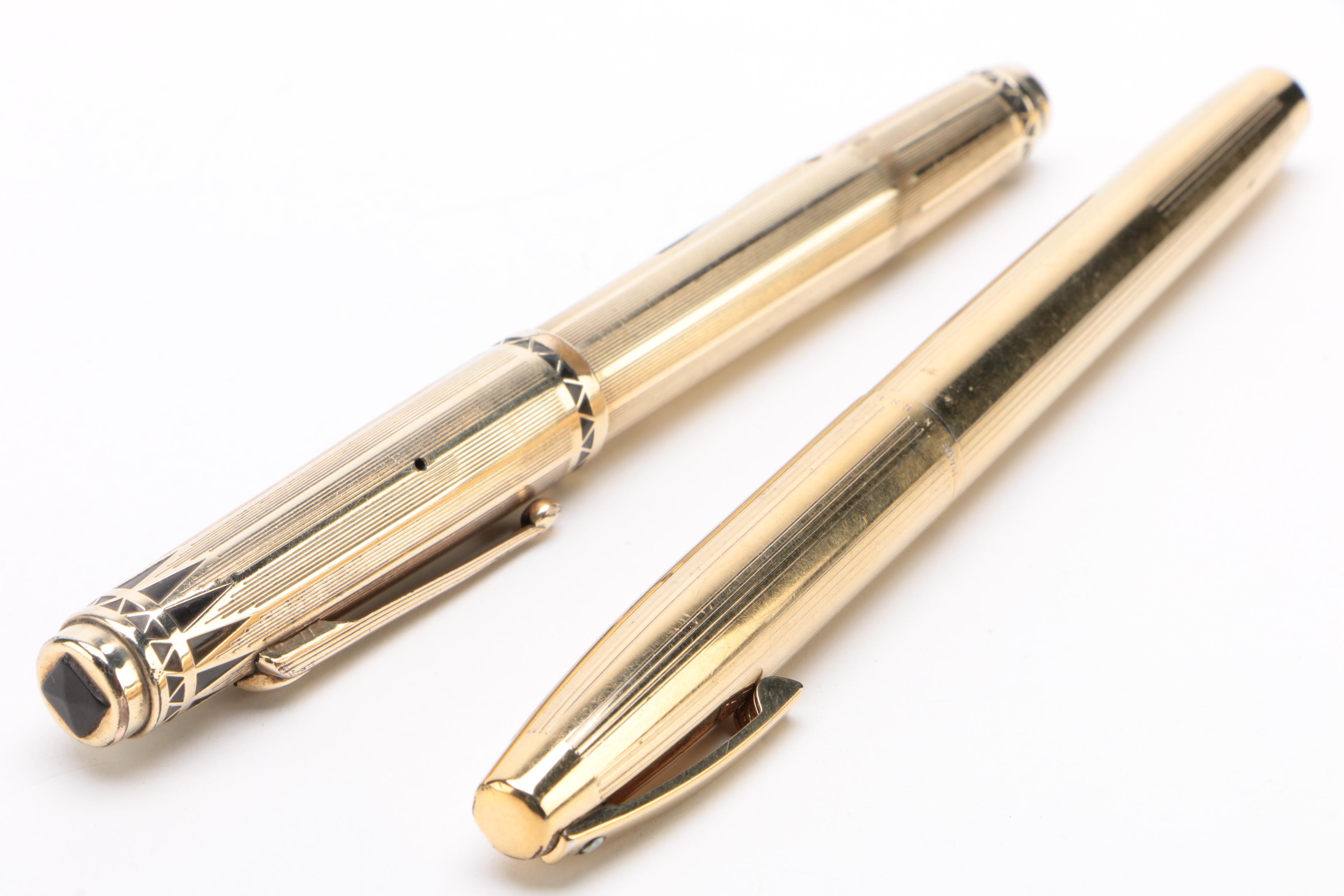 Eversharp Gold-Filled "Coronet" and Sheaffer "Imperial 727" Fountain Pens