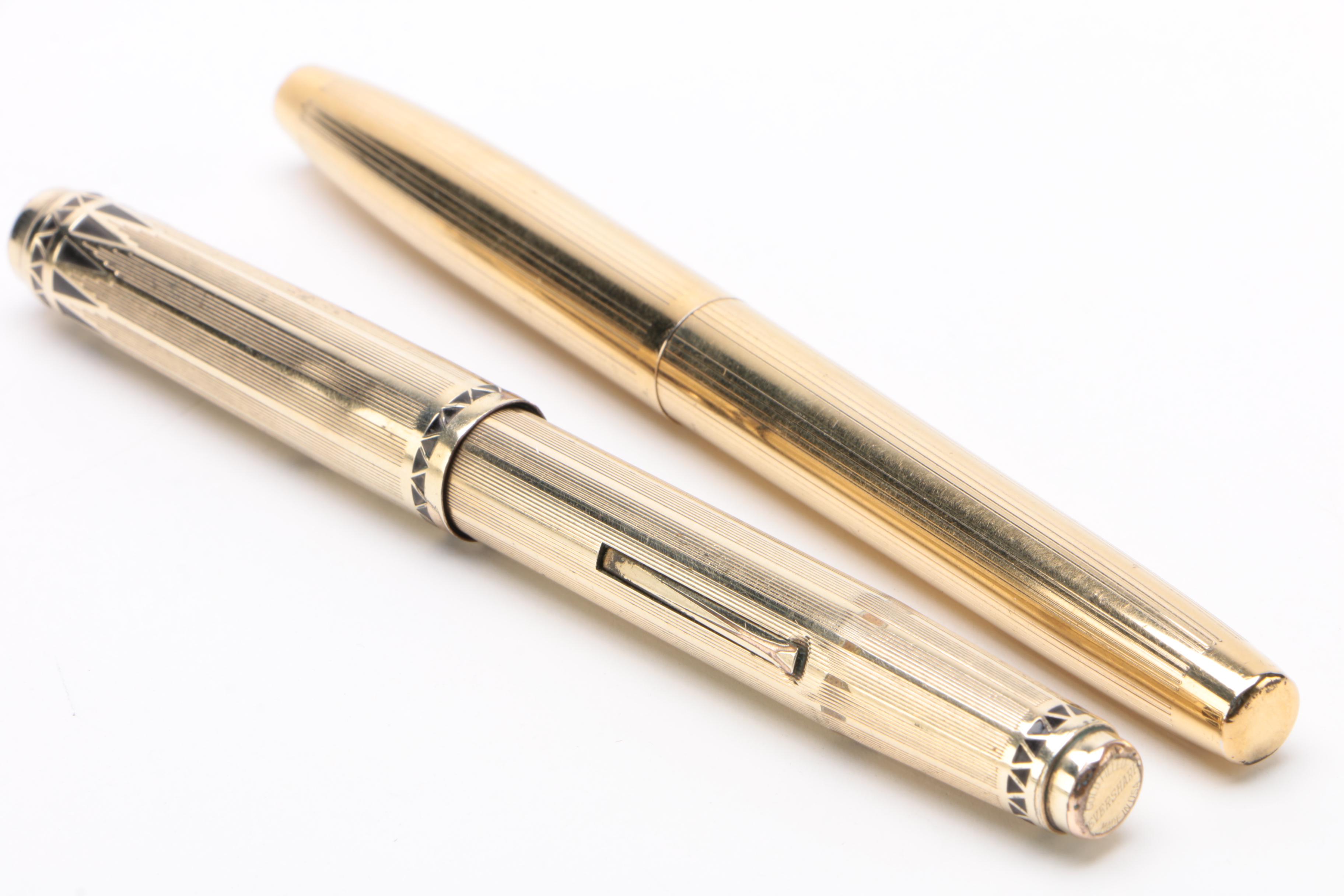 Eversharp Gold-Filled "Coronet" and Sheaffer "Imperial 727" Fountain Pens