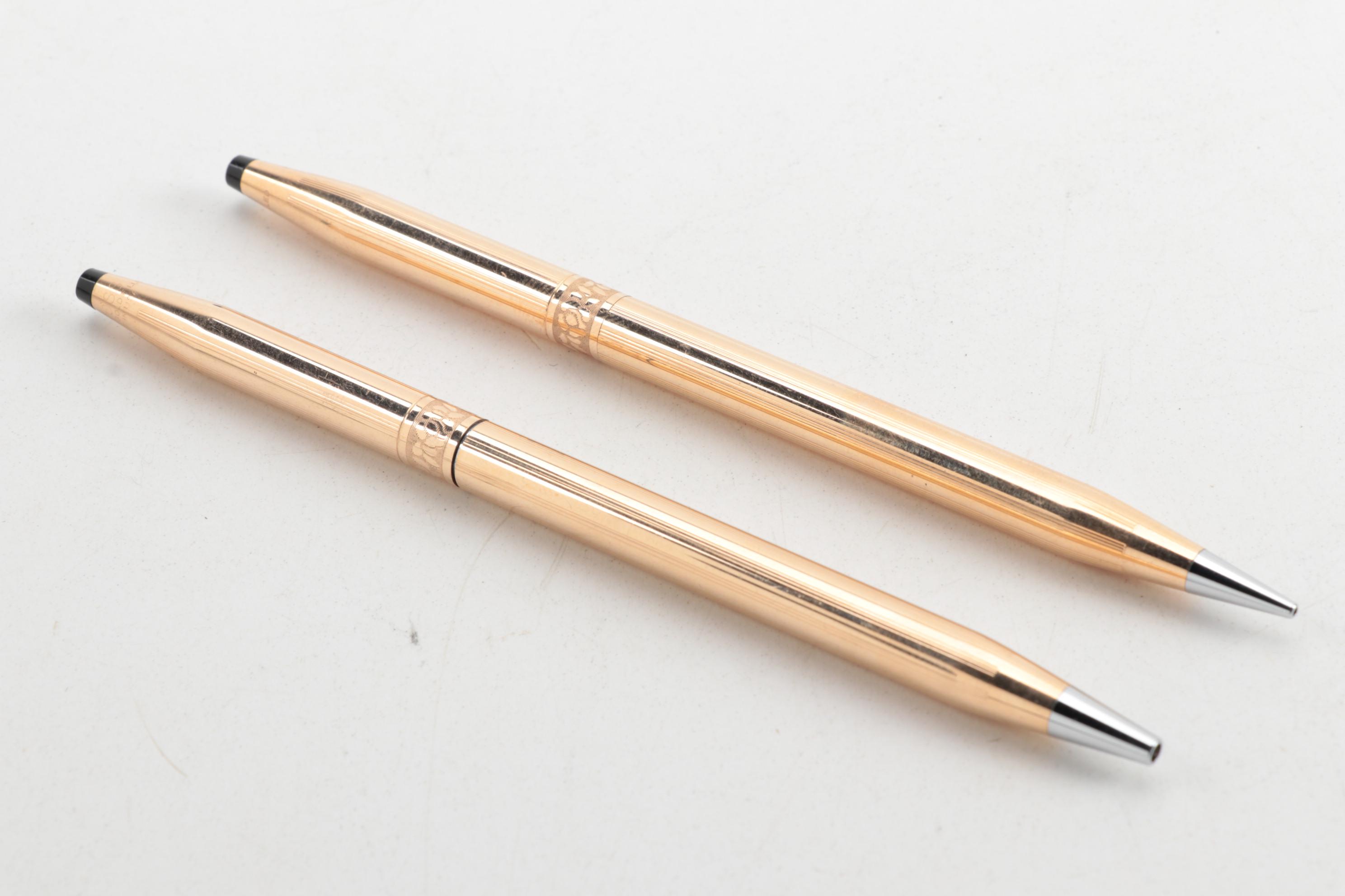 Cross 14K Gold-Filled Ladies Ballpoint Pen and Pencil Set