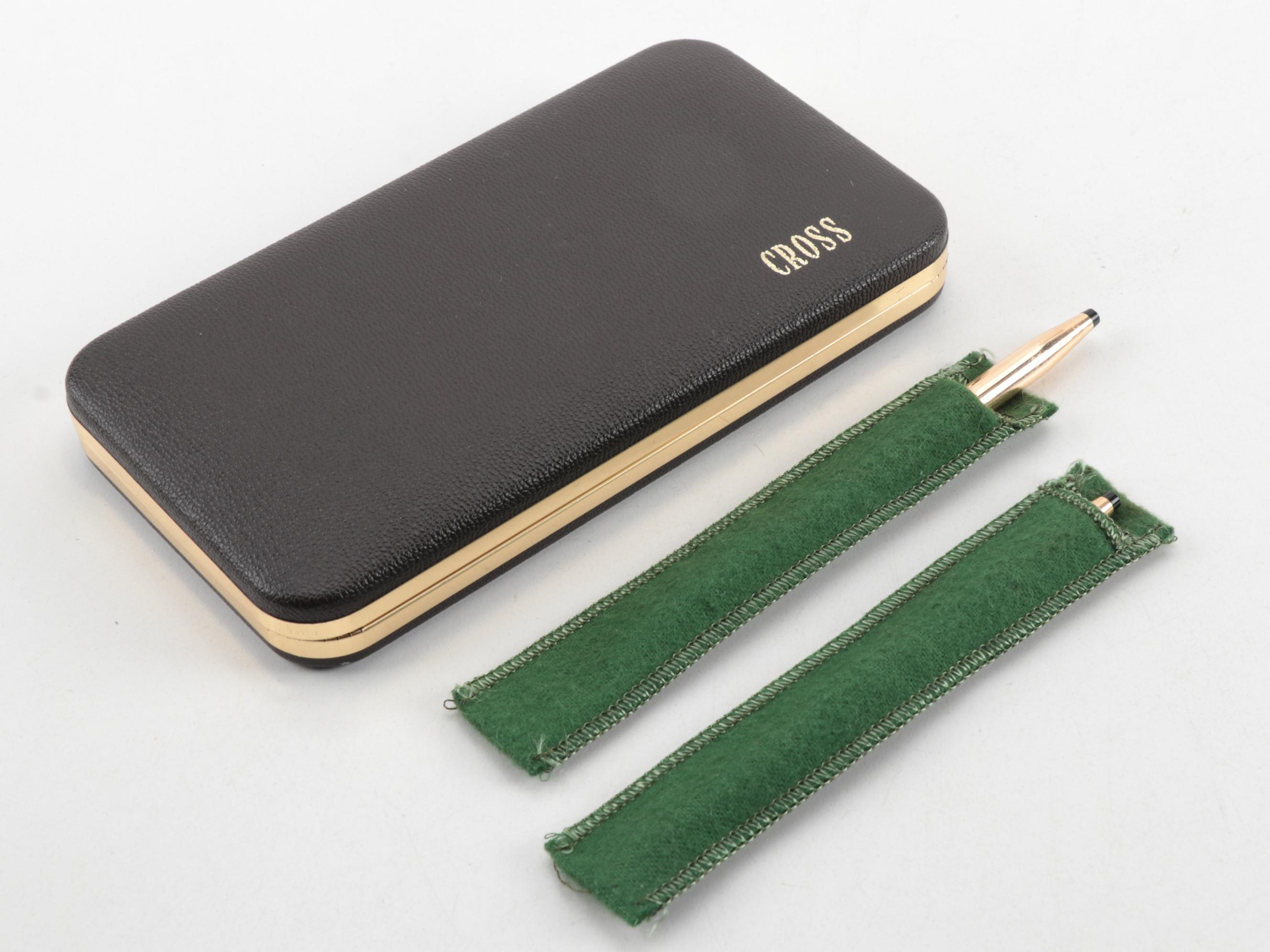 Cross 14K Gold-Filled Ladies Ballpoint Pen and Pencil Set