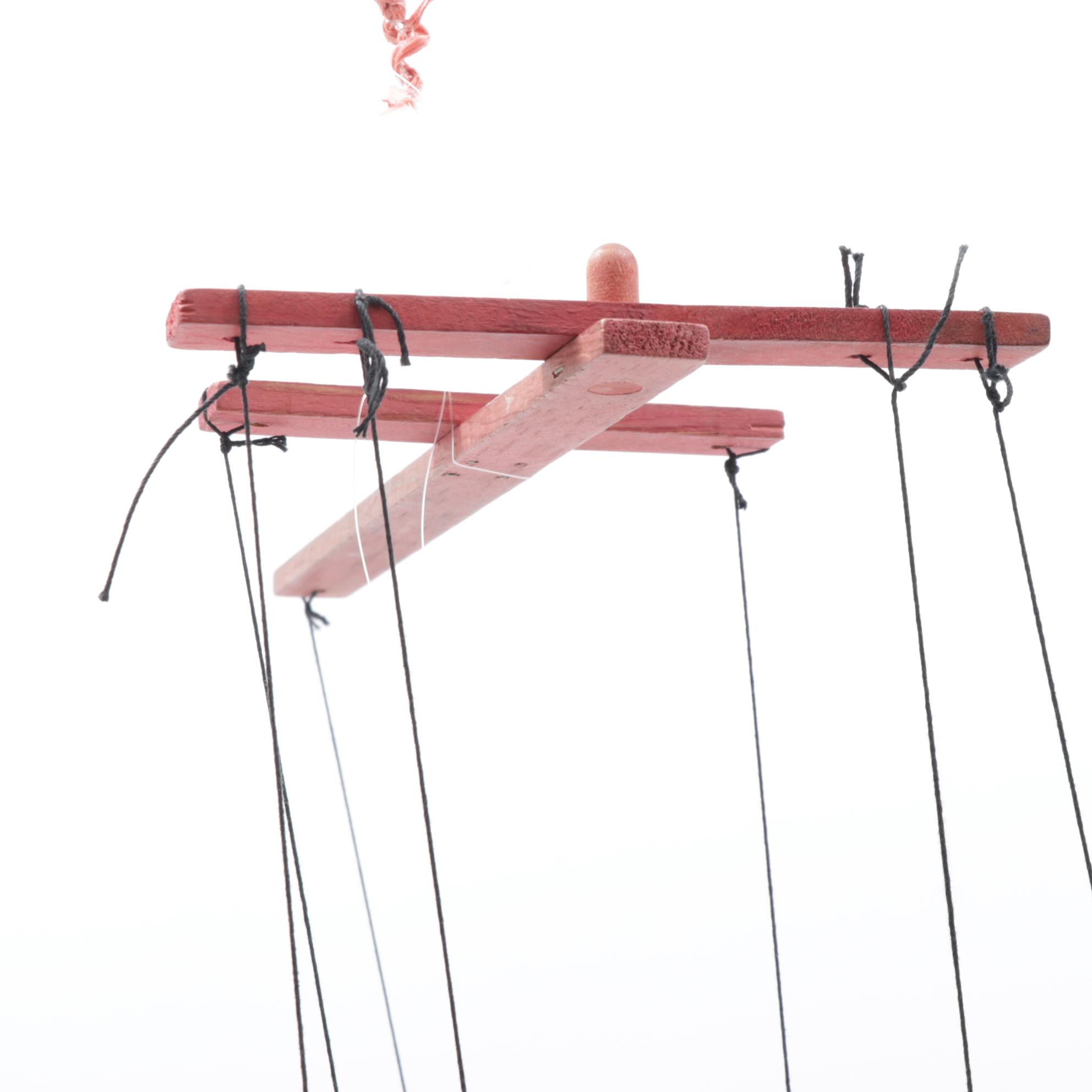 Hazelle's Marionette with Japanese Bisque Dolls, Vintage