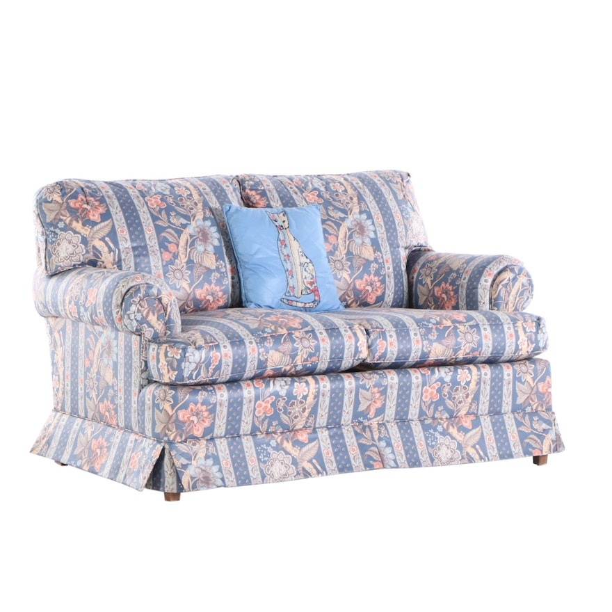 Clayton Marcus Chintz Loveseat, Mid 20th Century