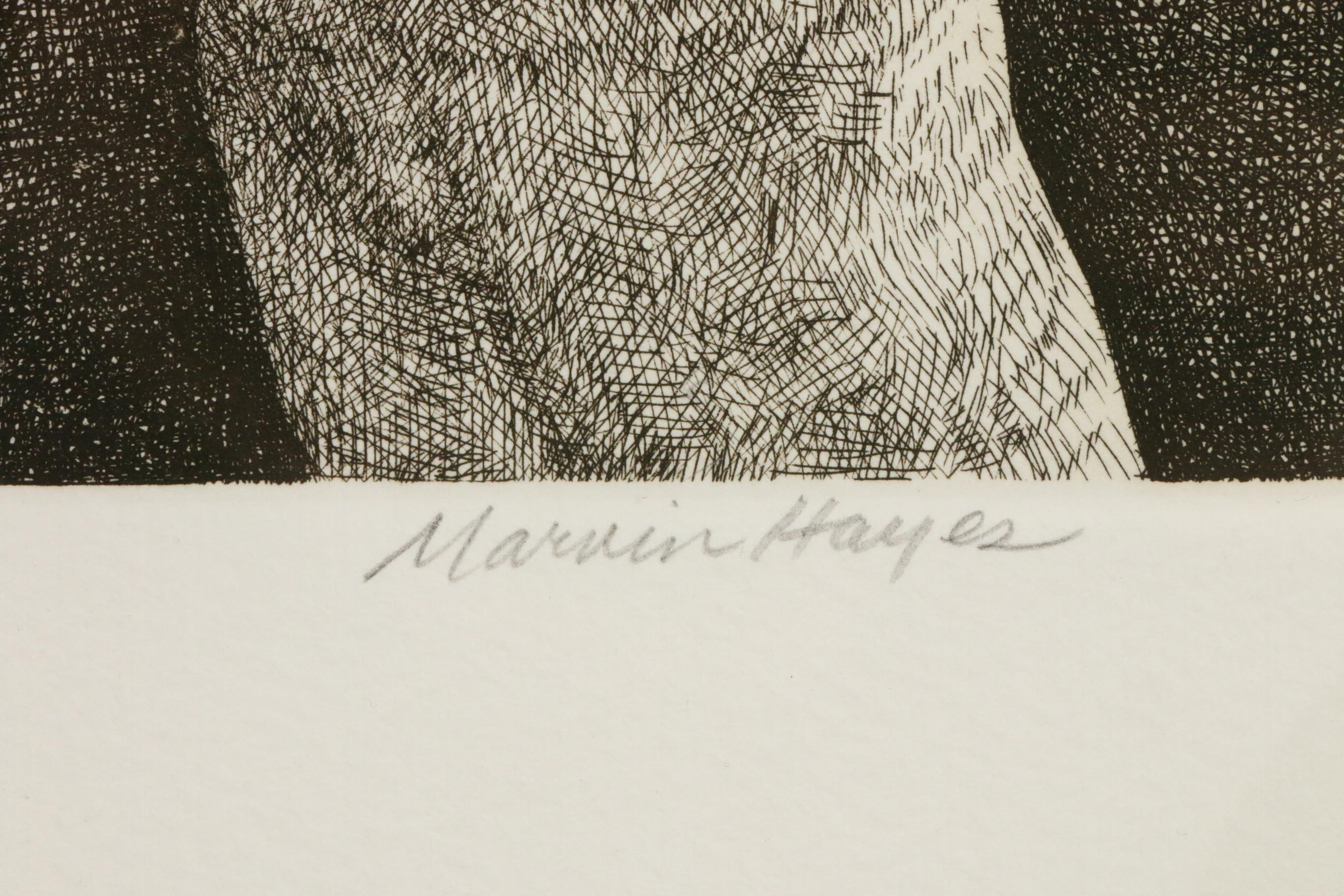 Marvin Hayes Biblical Etching "Creation," 1976