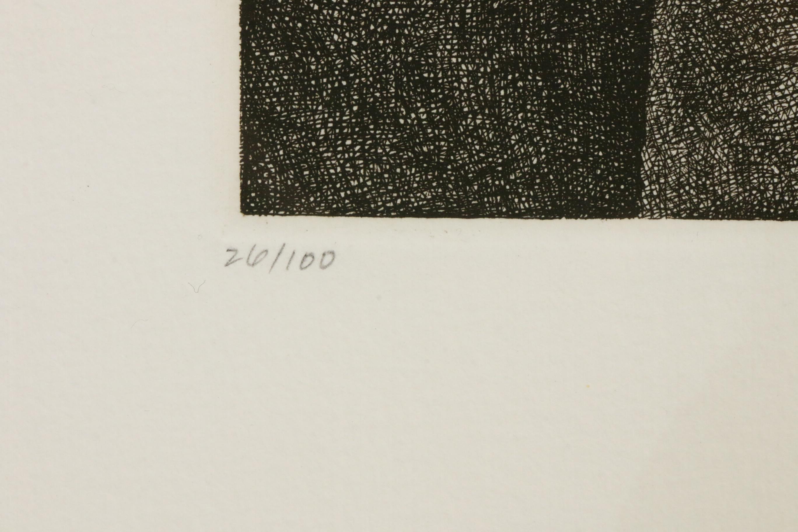 Marvin Hayes Biblical Etching "Creation," 1976