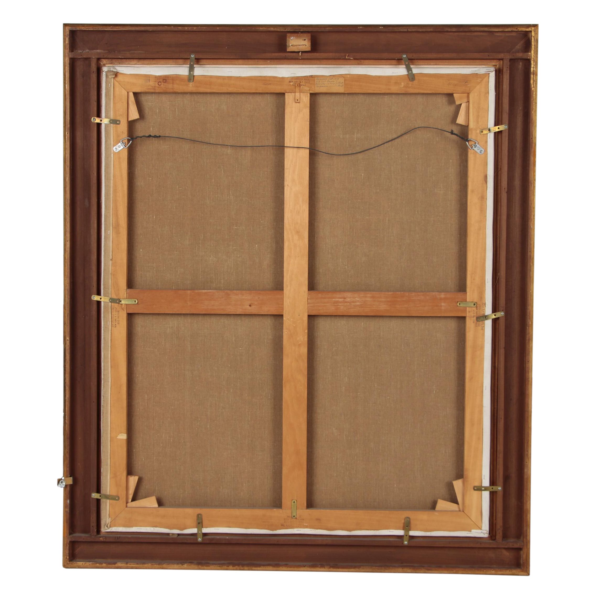 David Lund Monumental Modernist Landscape Oil Painting "Grove", 1976-78