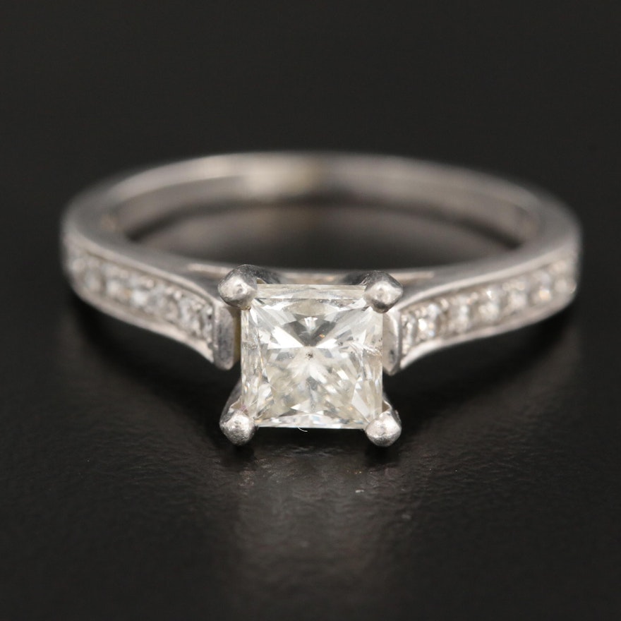 Platinum 1.17 CTW Diamond Ring