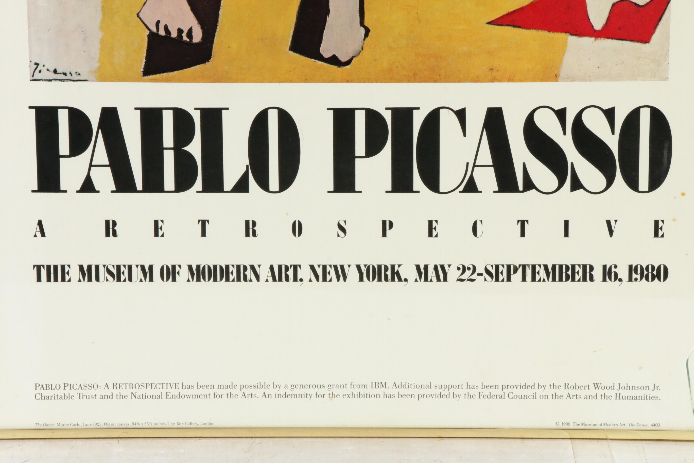 Museum of Modern Art Exhibition Poster "Pablo Picasso: A Retrospective", 1980