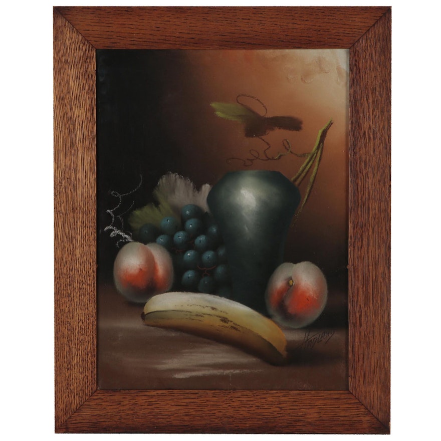 George Hadland Pastel Still Life Drawing