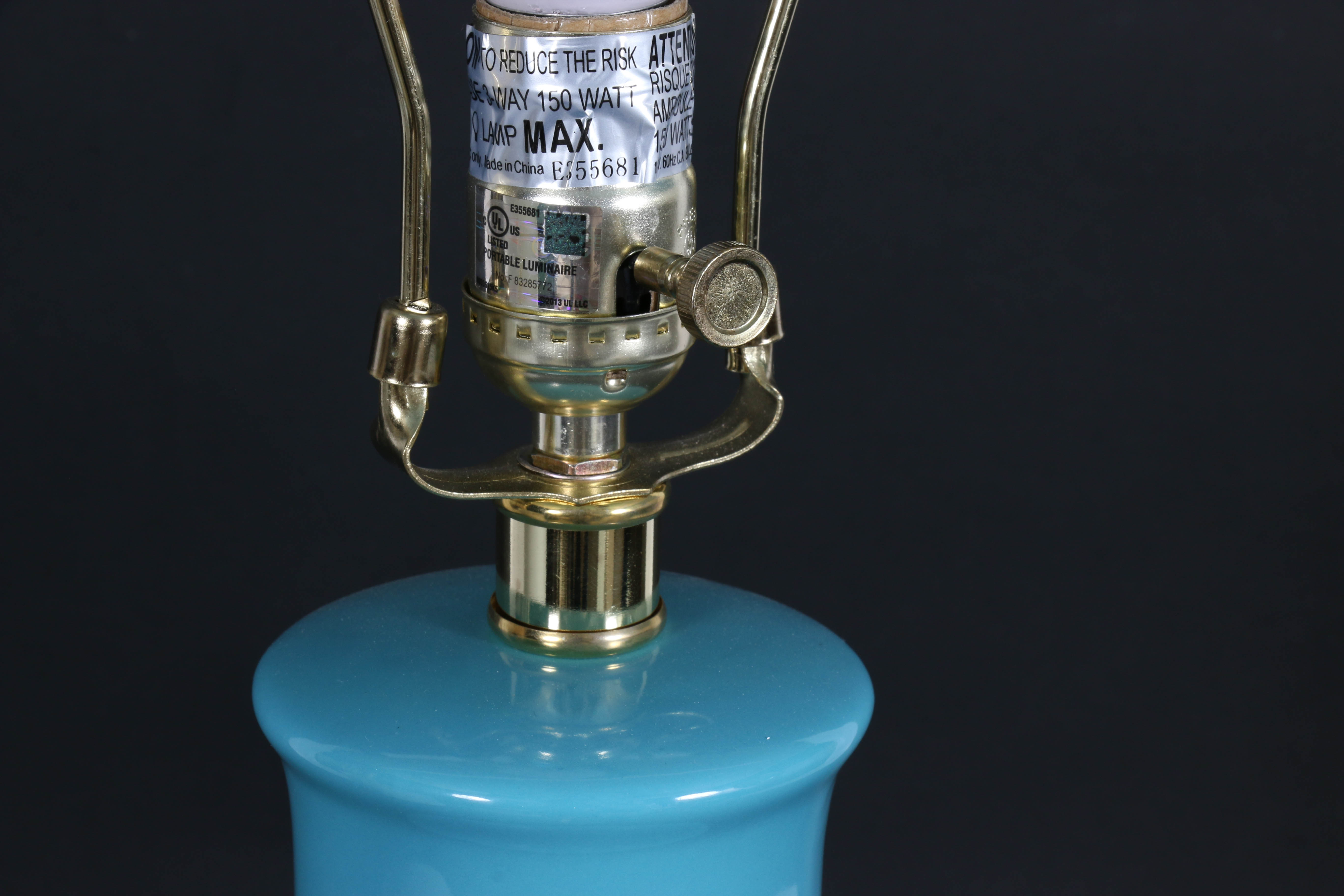 Modern Ceramic Table Lamp and Giclée Prints of Sliced Agates