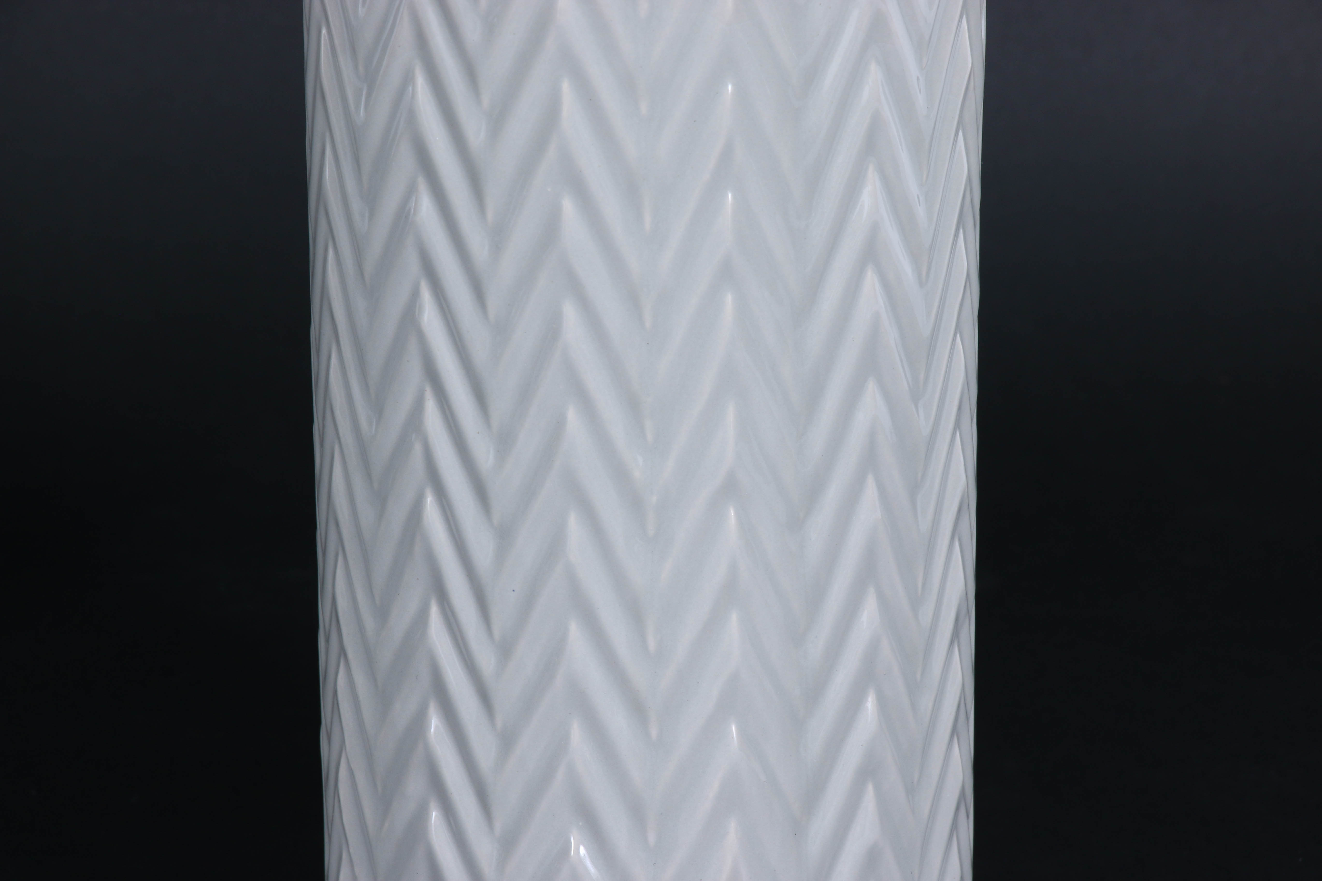 Modern Style Glass and Ceramic Table Lamps with Fabric Drum Shades