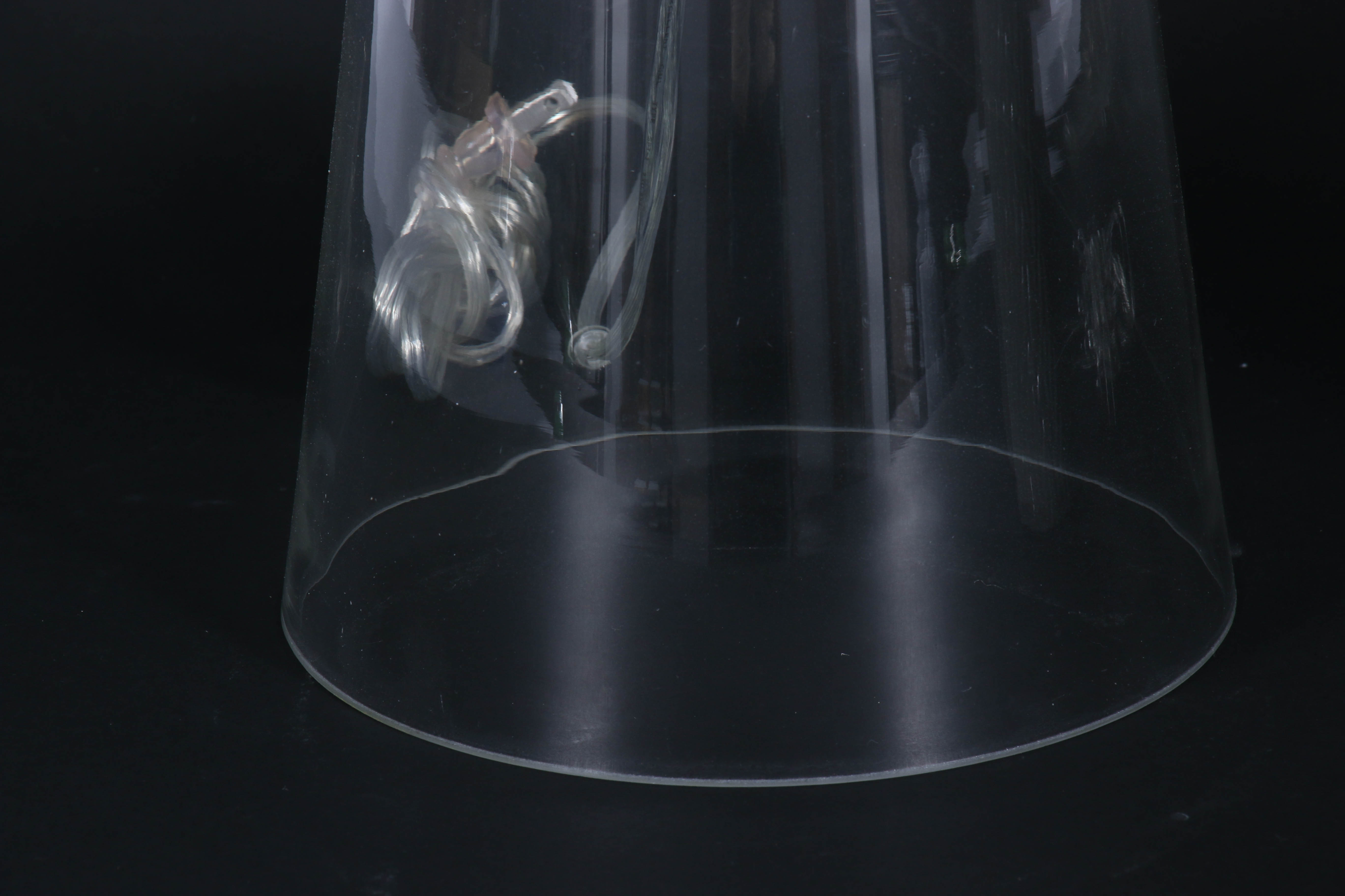 Modern Style Glass and Ceramic Table Lamps with Fabric Drum Shades