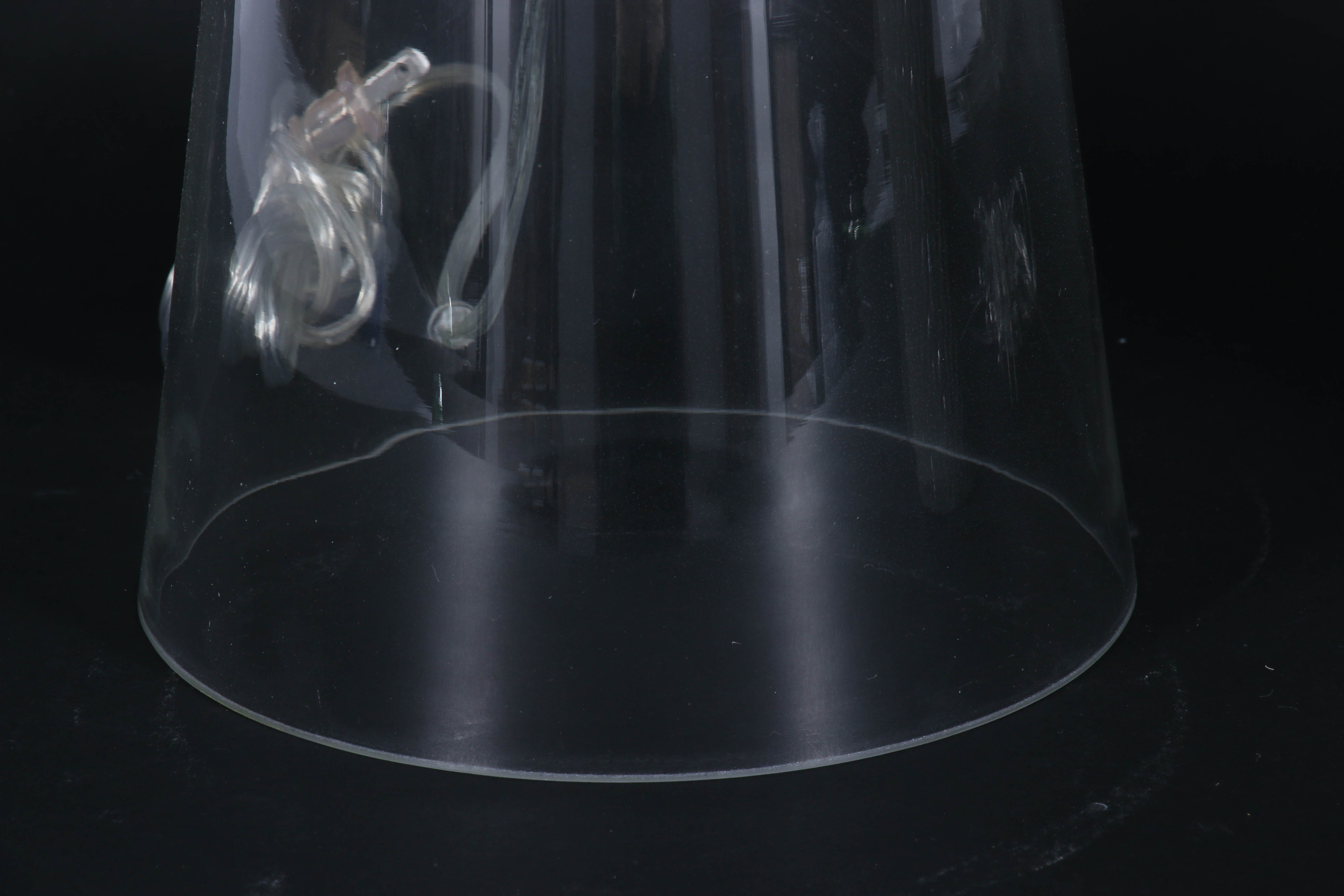 Modern Style Glass and Ceramic Table Lamps with Fabric Drum Shades