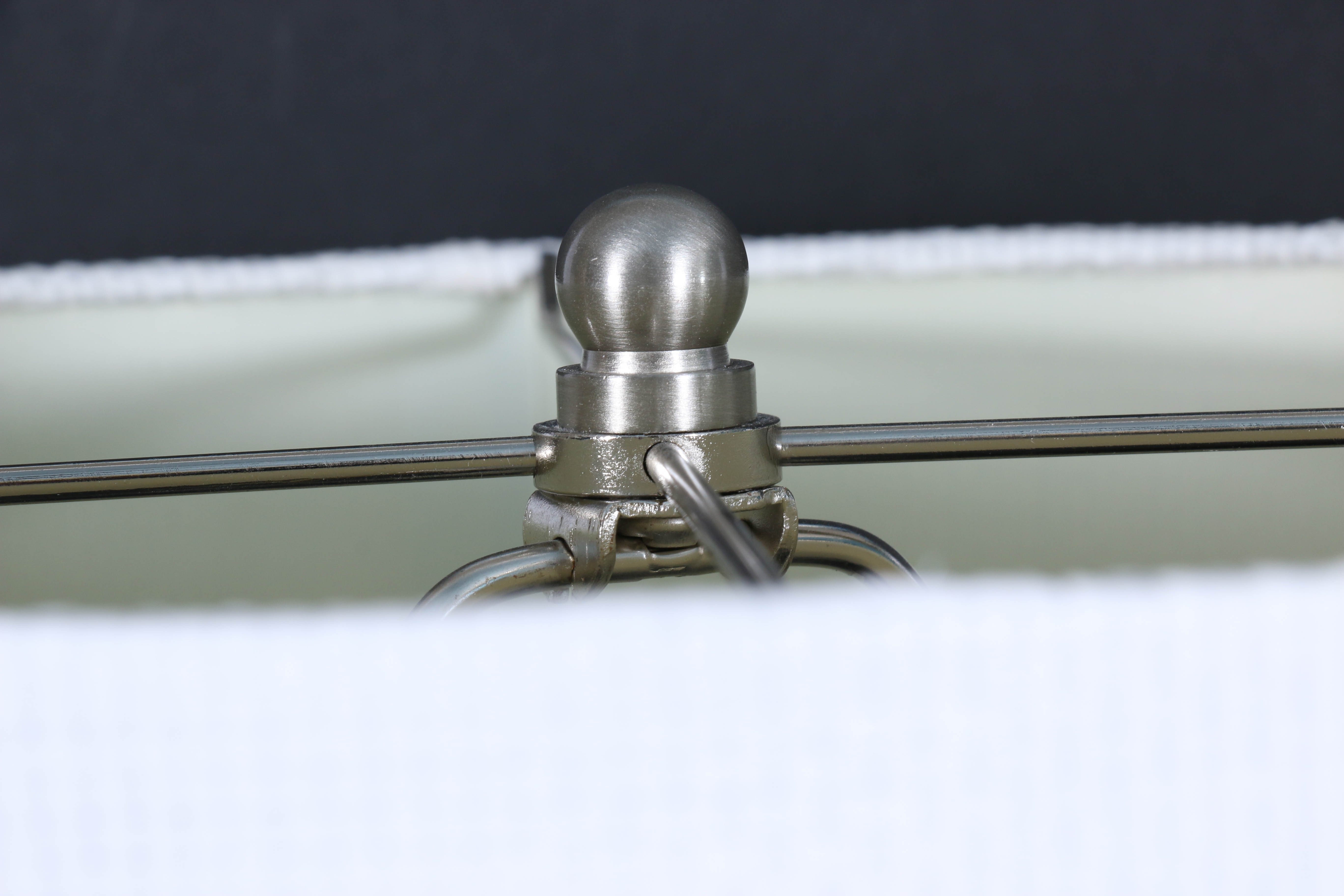 Modern Style Glass and Ceramic Table Lamps with Fabric Drum Shades