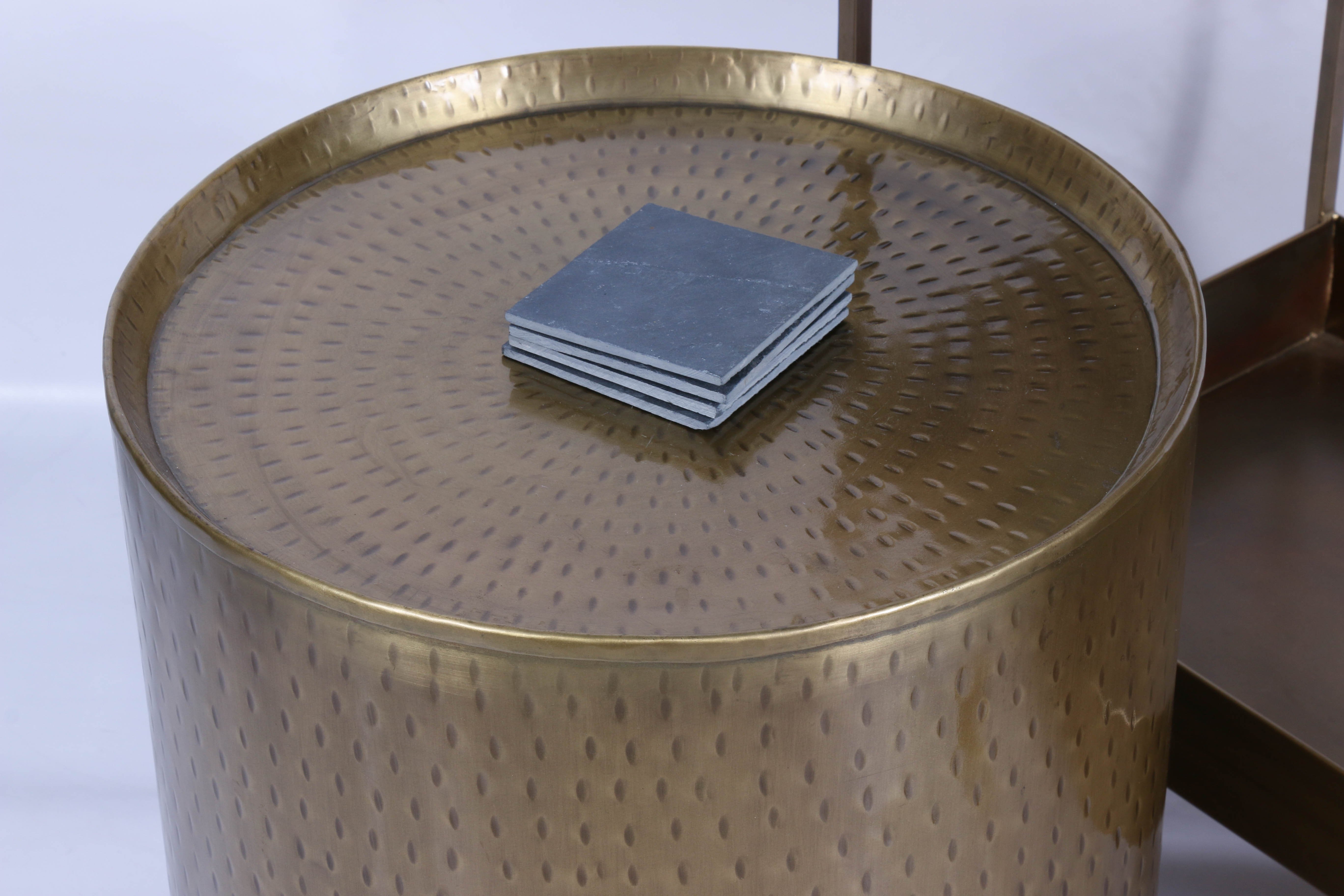 Modern Bar Cart and Side Table, Contemporary