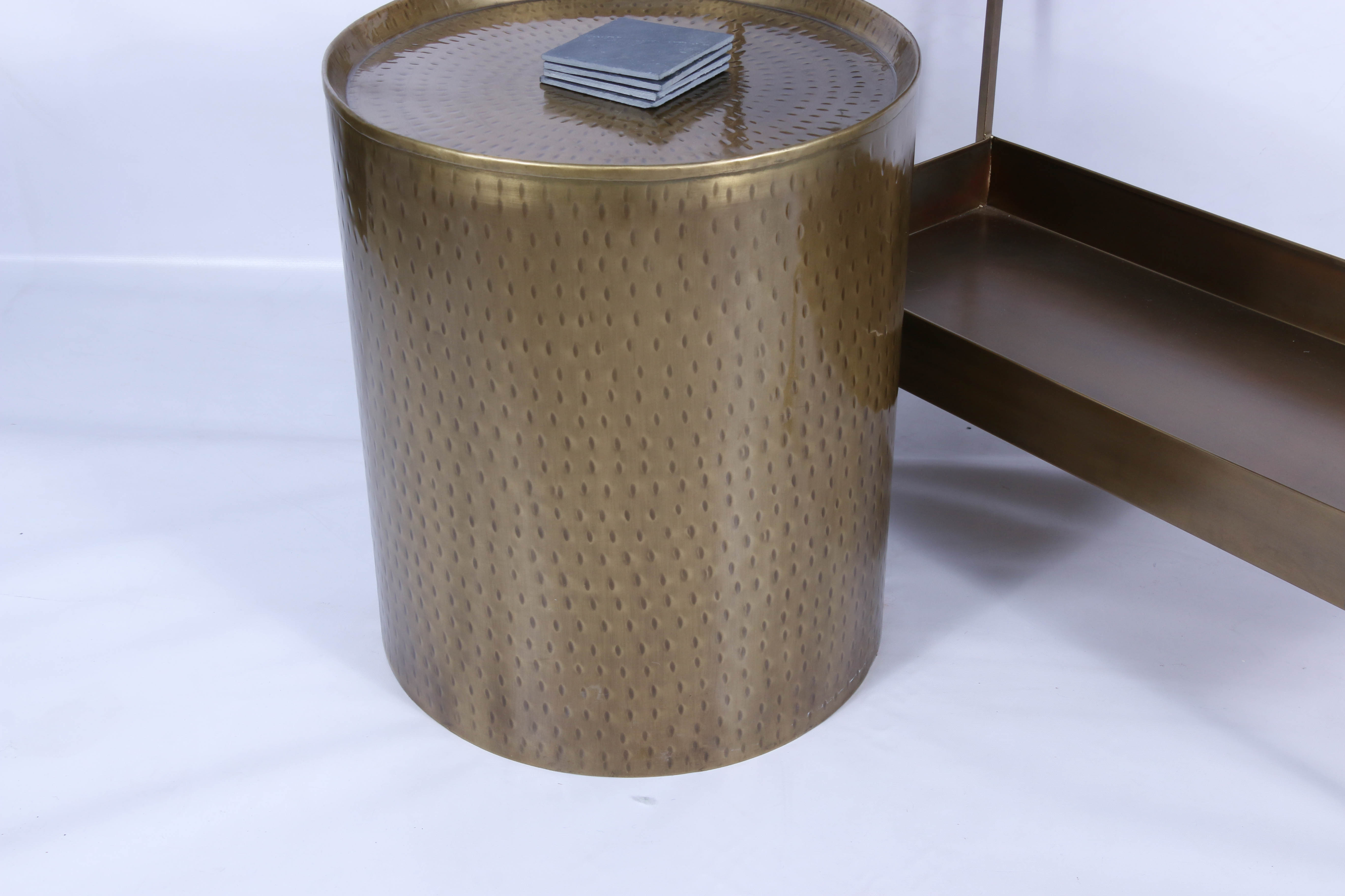 Modern Bar Cart and Side Table, Contemporary