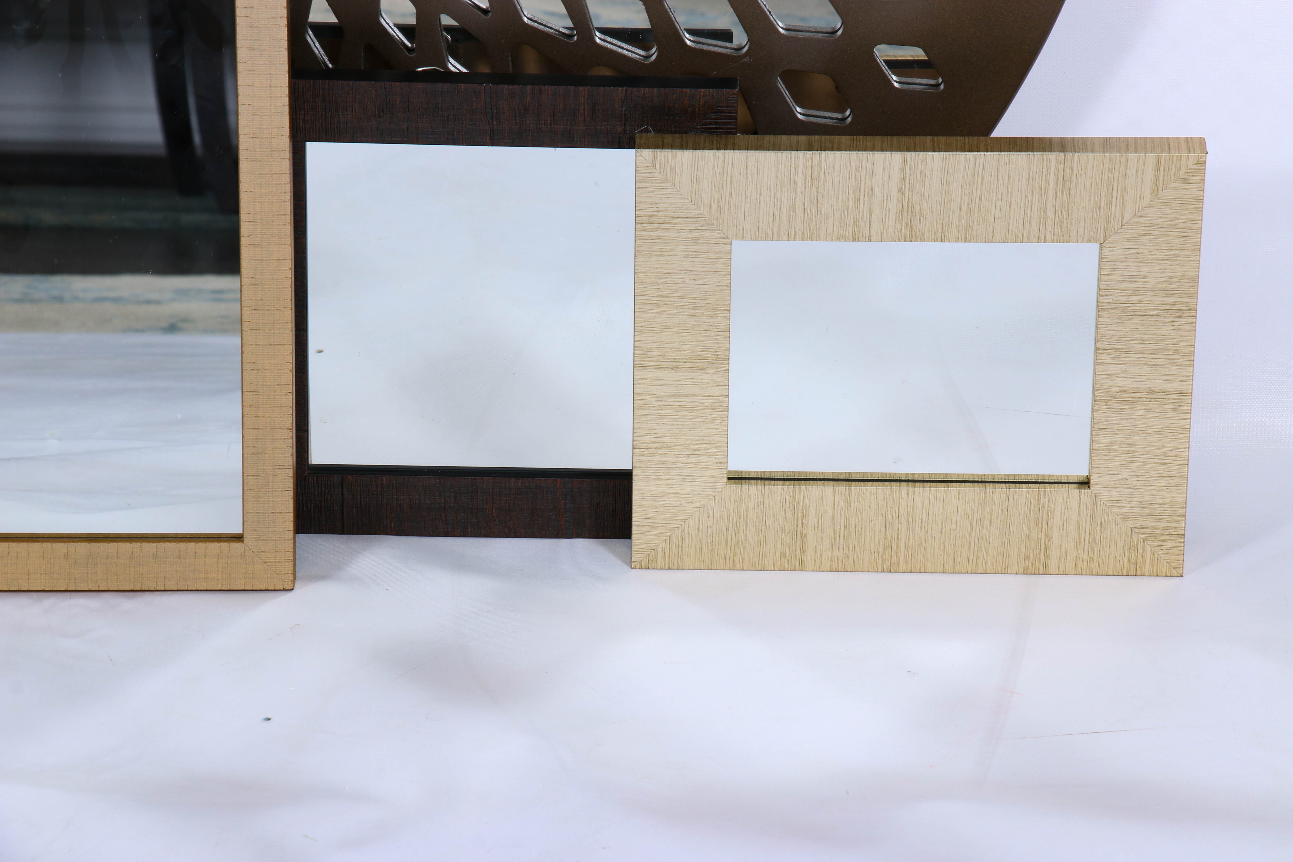 Modern Wall Mirrors in Gold, Silver and Oil-Rubbed Bronze Tones