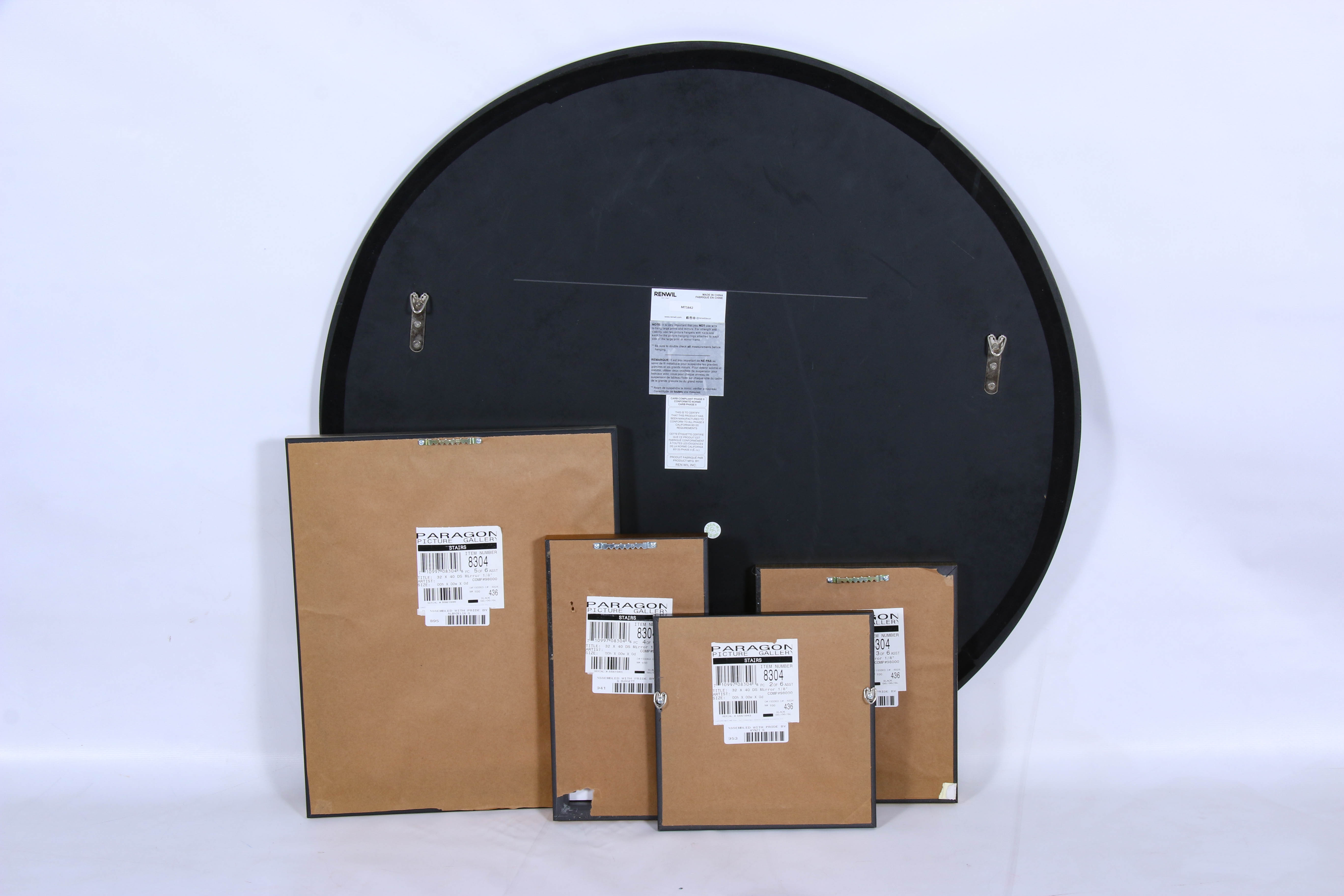 Modern Wall Mirrors in Gold, Silver and Oil-Rubbed Bronze Tones