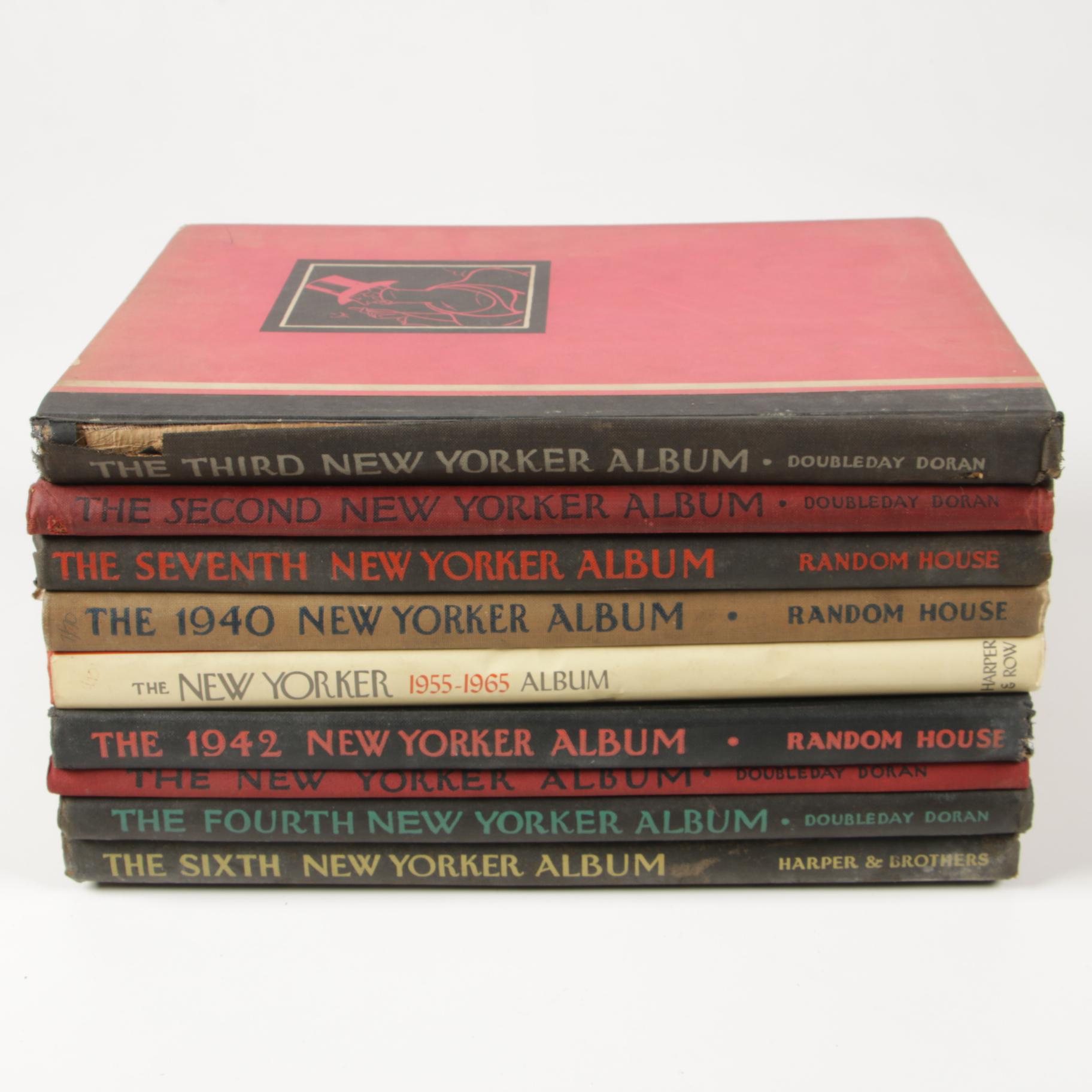 1929 "The Second New Yorker Album" with Other New Yorker Cartoon Albums