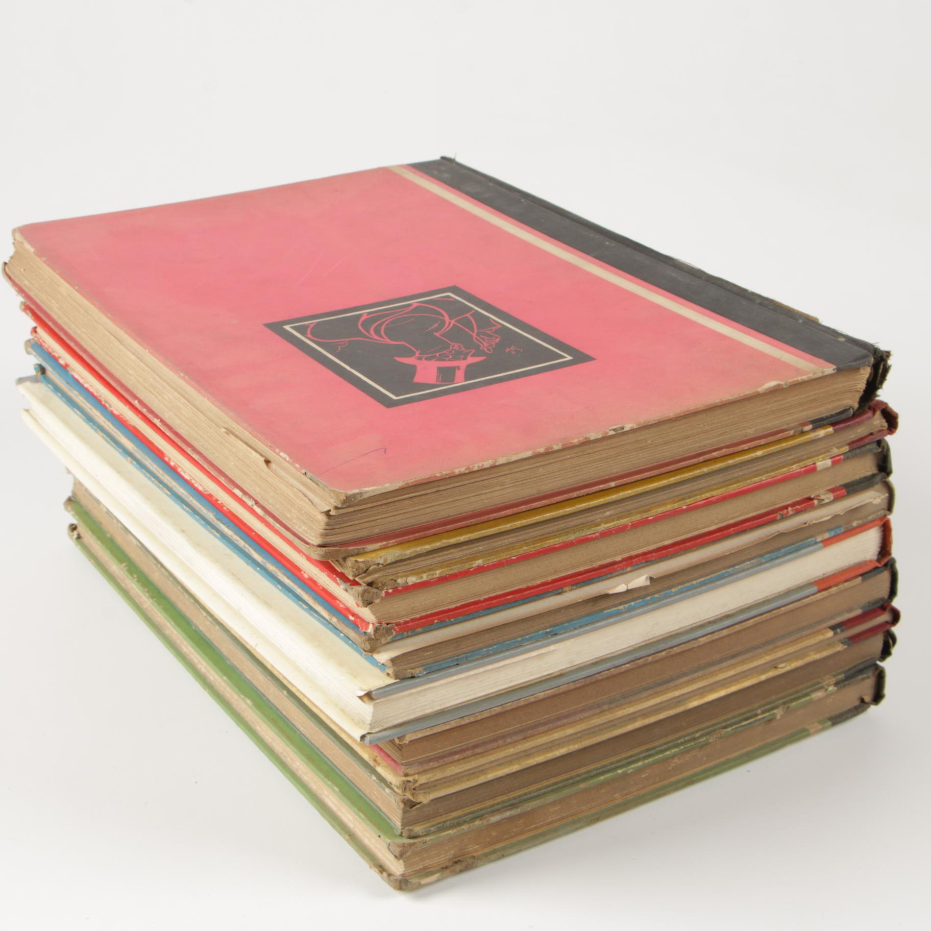 1929 "The Second New Yorker Album" with Other New Yorker Cartoon Albums