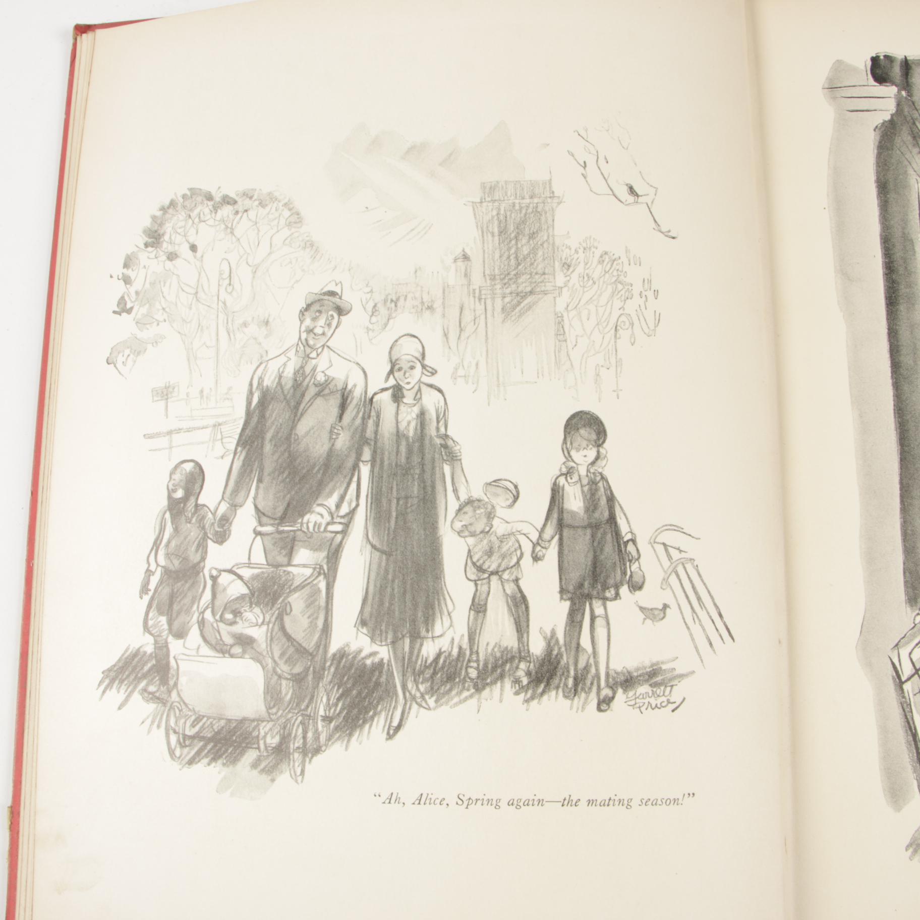 1929 "The Second New Yorker Album" with Other New Yorker Cartoon Albums