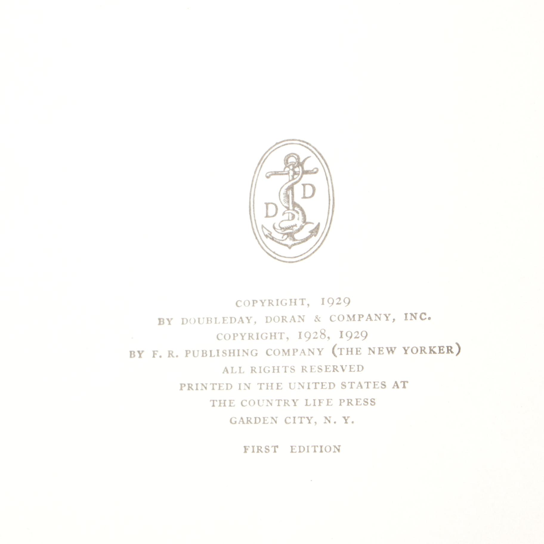 1929 "The Second New Yorker Album" with Other New Yorker Cartoon Albums