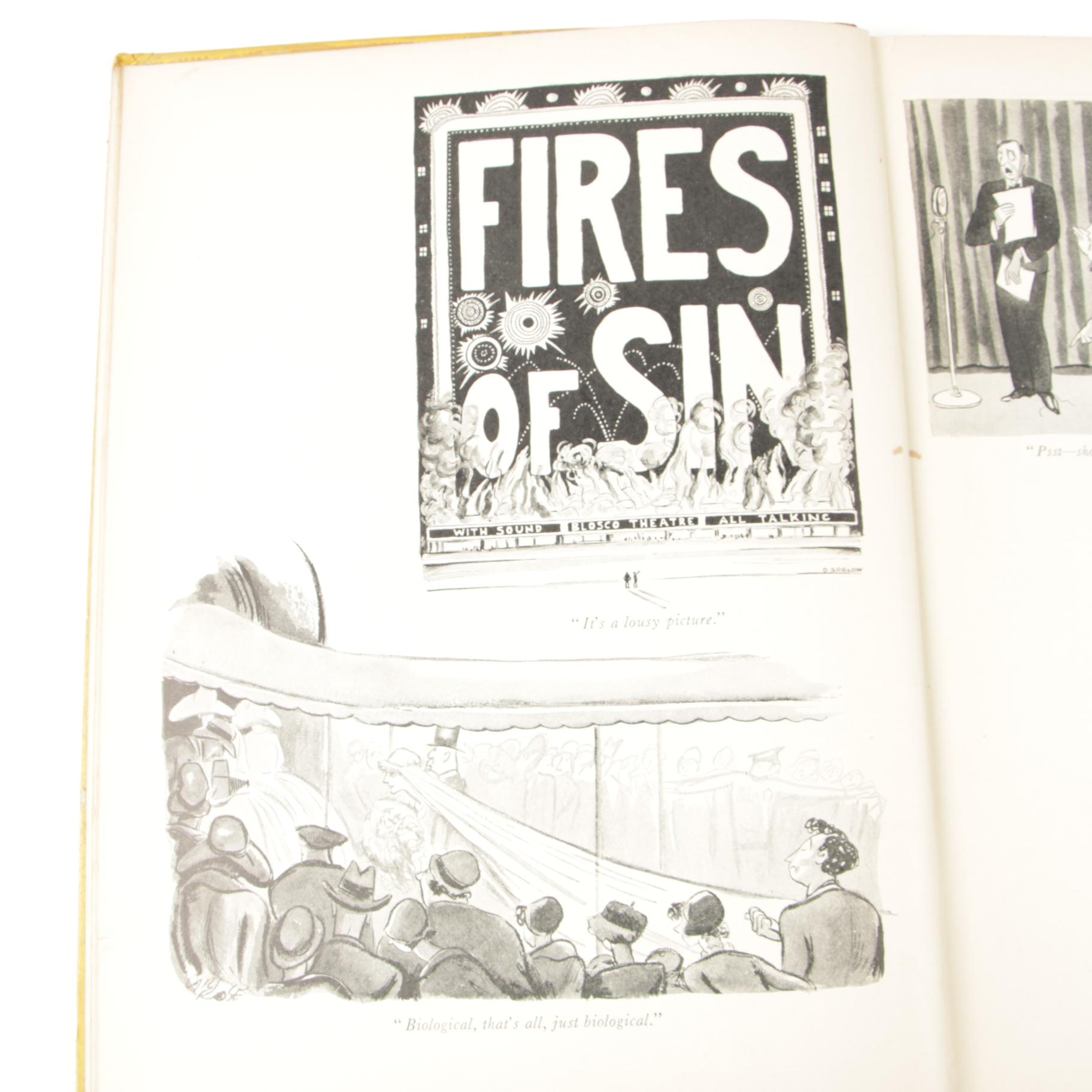 1929 "The Second New Yorker Album" with Other New Yorker Cartoon Albums