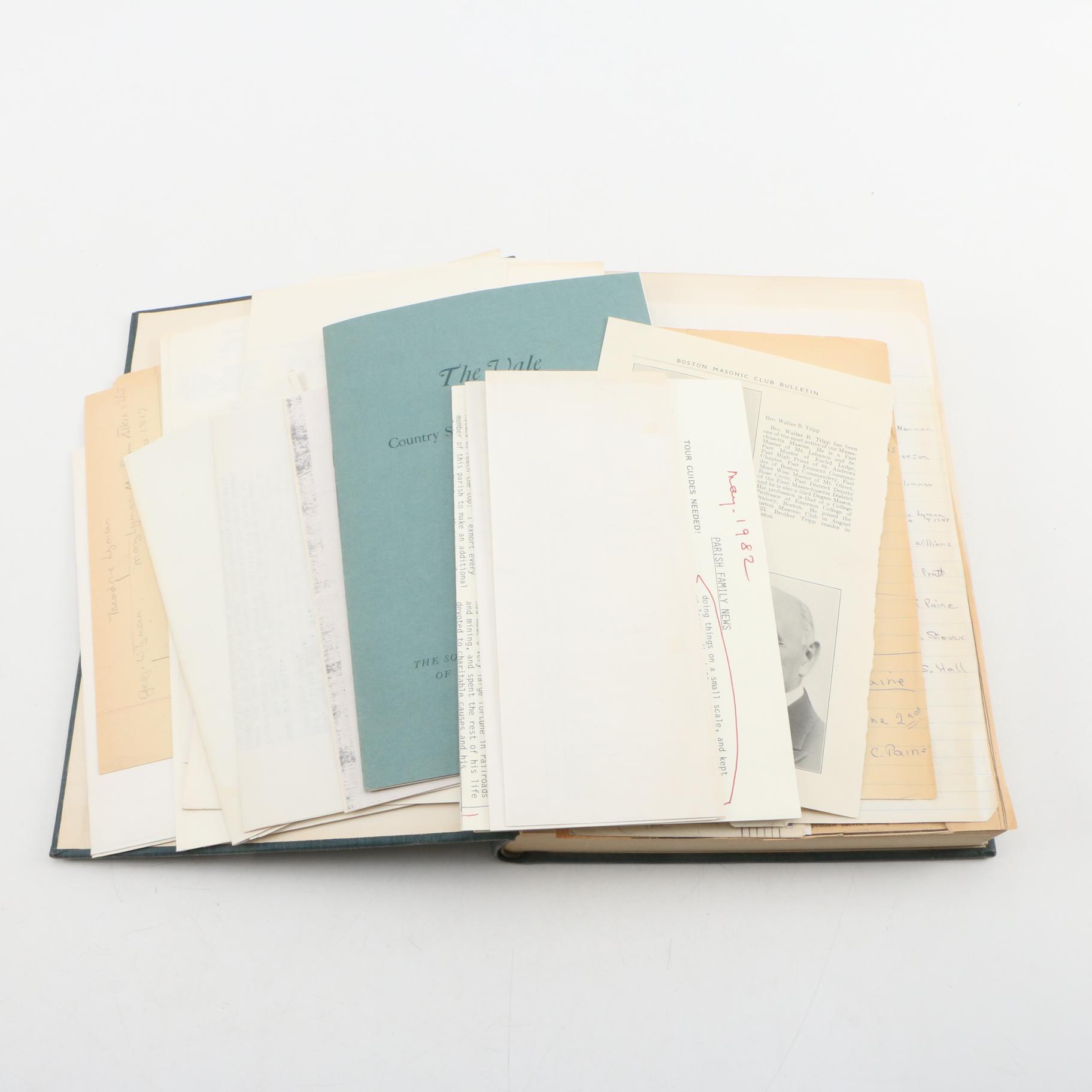 1912 "Paine Ancestry: The Family of Robert Treat Paine" Compiled by Sarah Paine