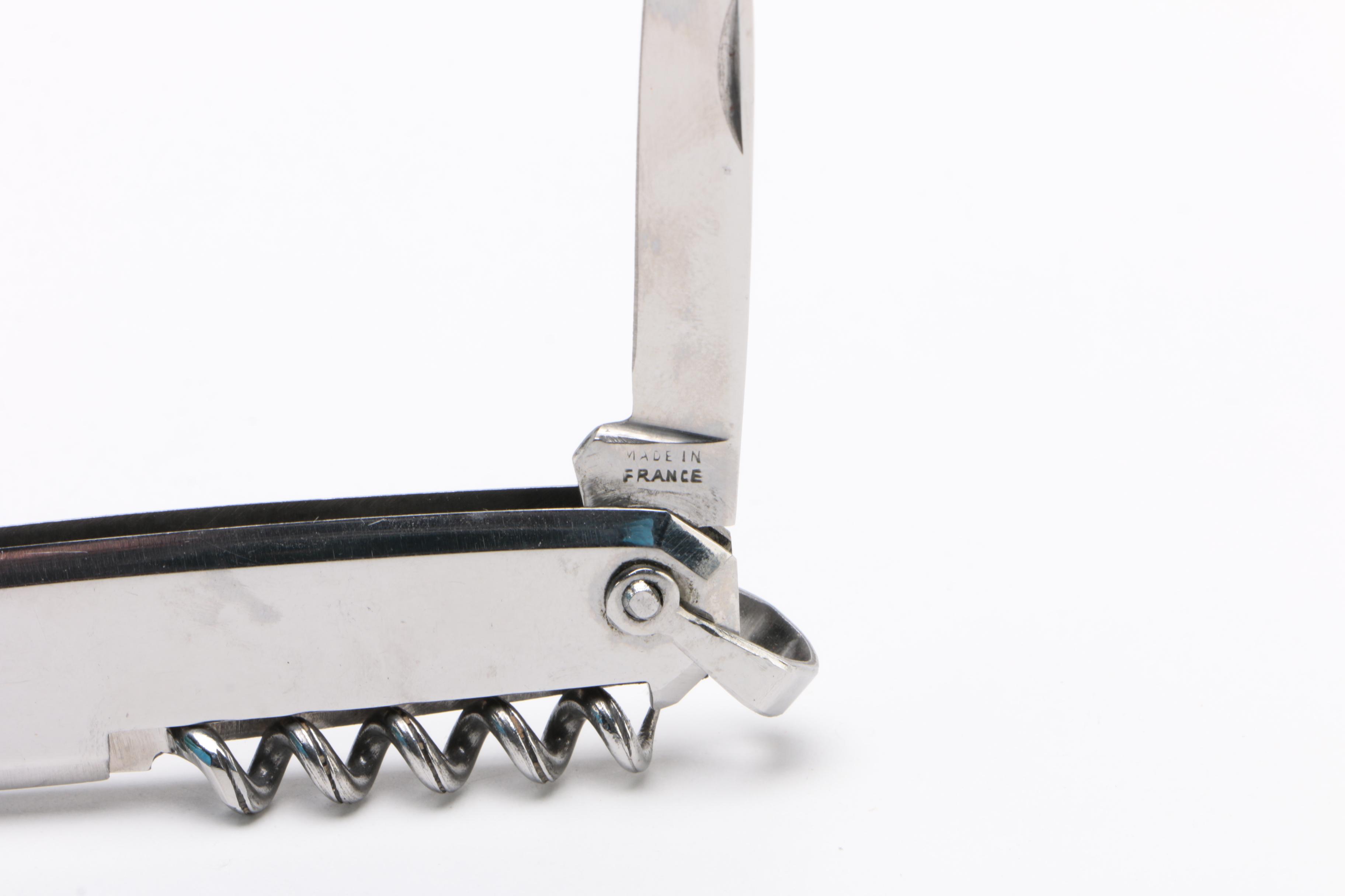 Schlumberger for Hermés Silver Tone Pocket Knife