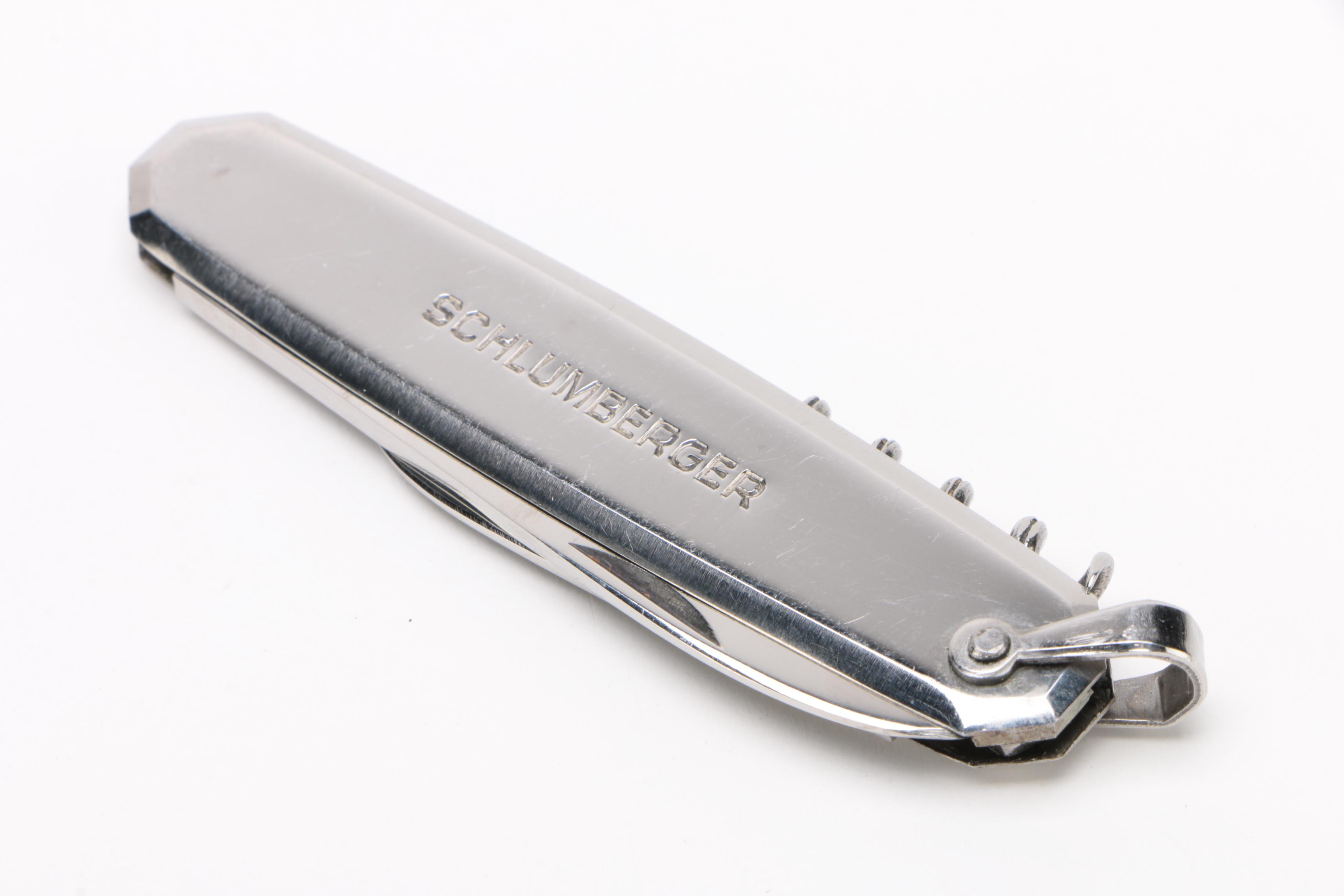 Schlumberger for Hermés Silver Tone Pocket Knife