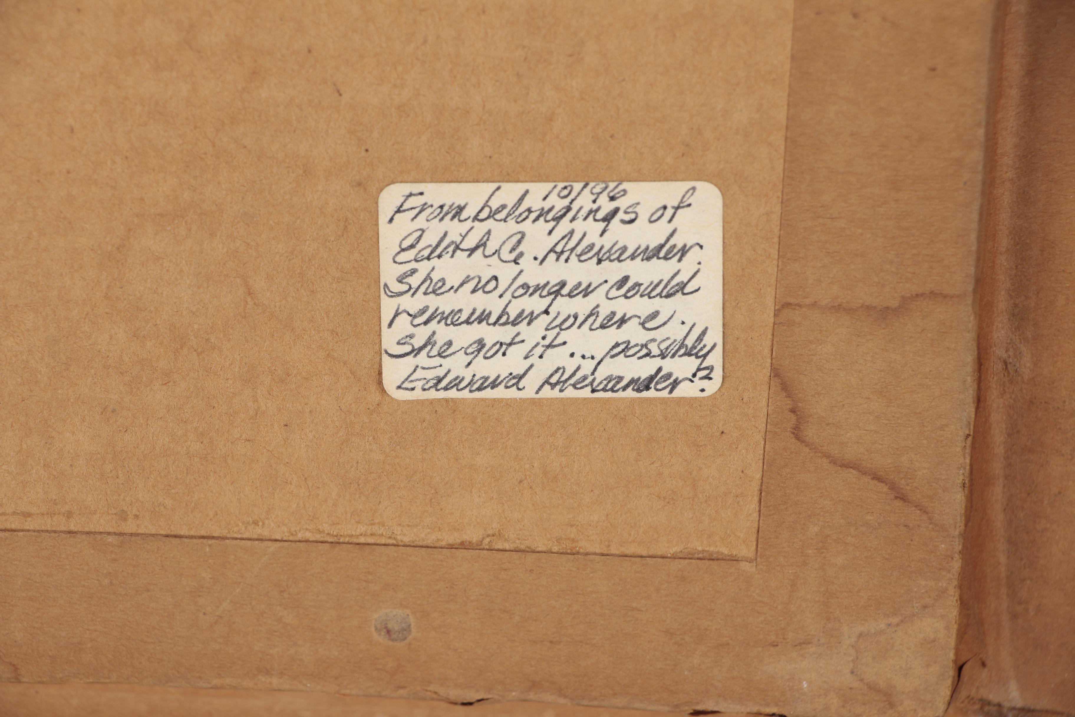 Franz Auguste Rezia Oil Painting of Northern Italian Village, 1906