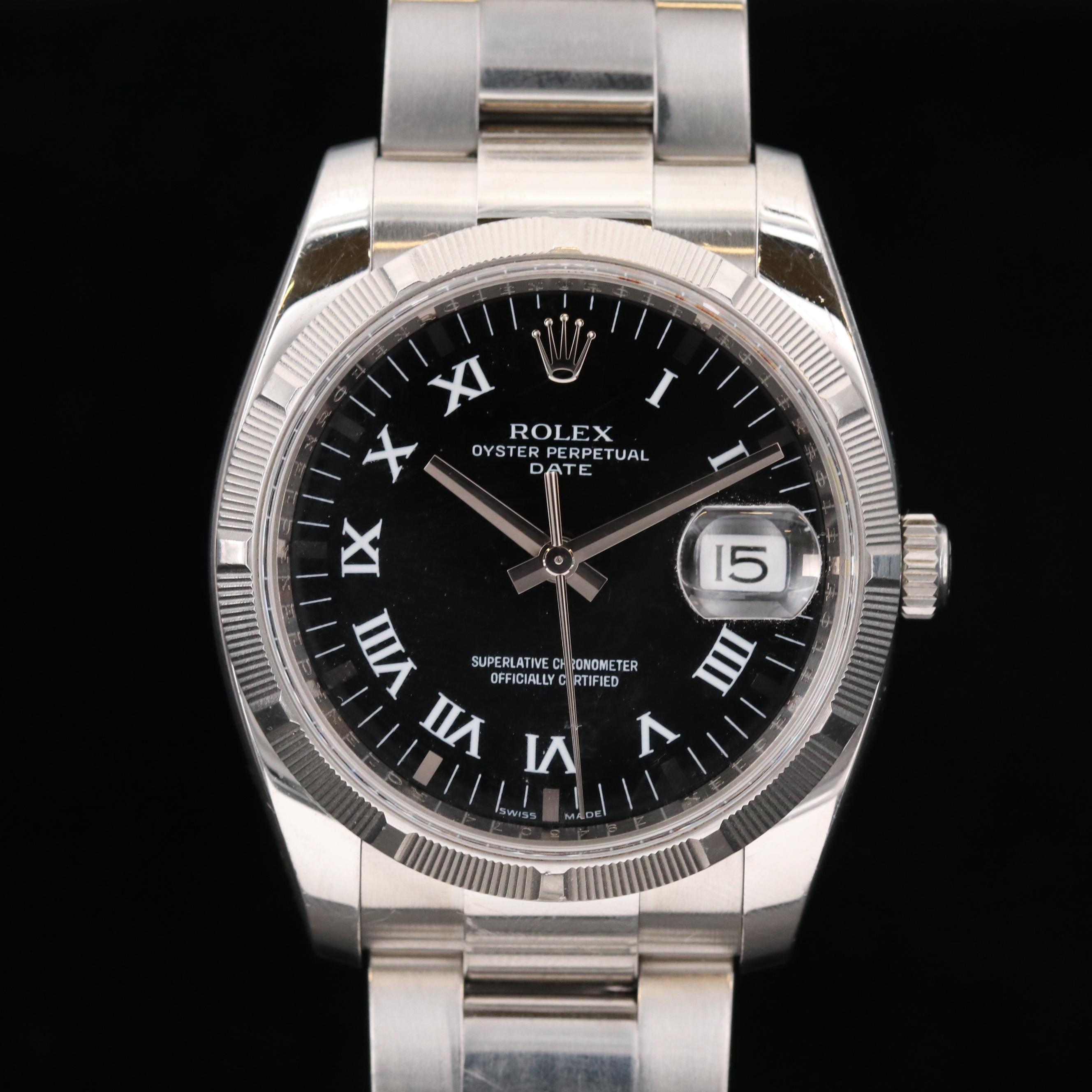 Rolex Date 115210 Stainless Steel Automatic Watch, 2007