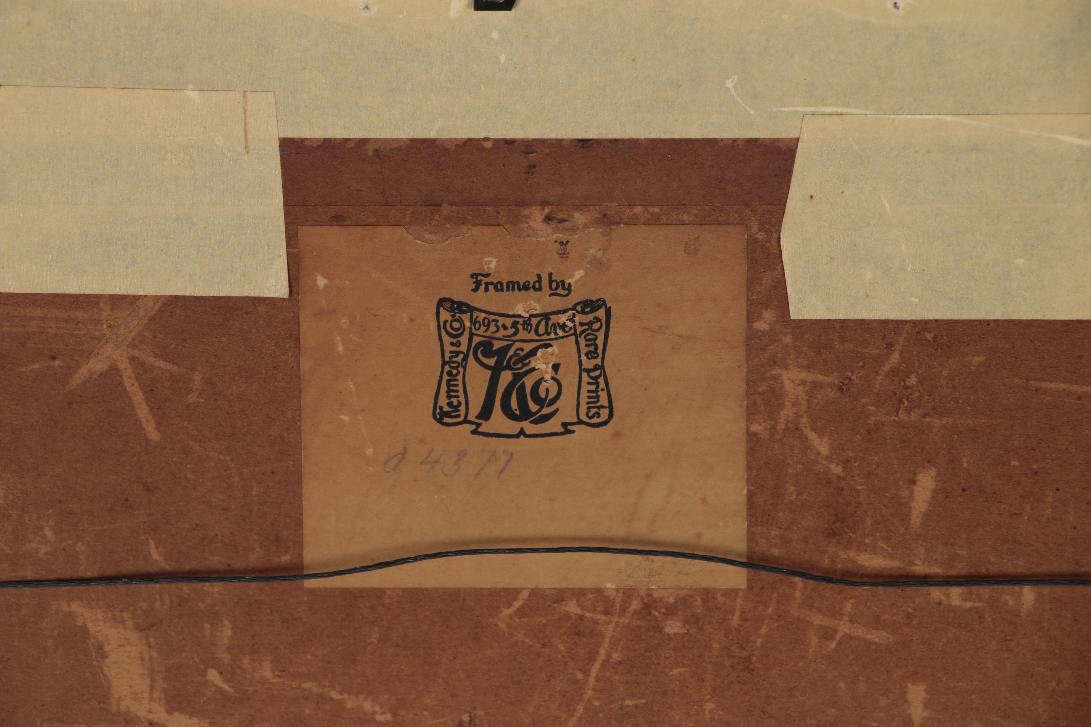 Stanley Anderson Etching "Paris Tenements", 1915