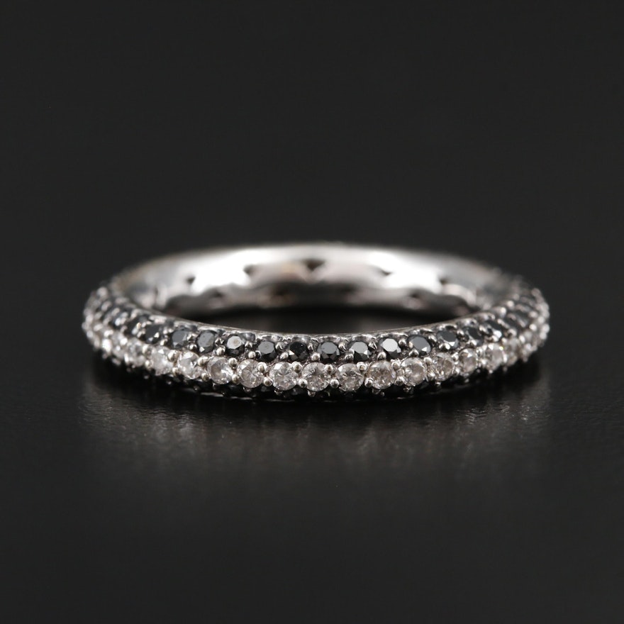 18K White Gold 1.32 CTW Diamond Eternity Ring