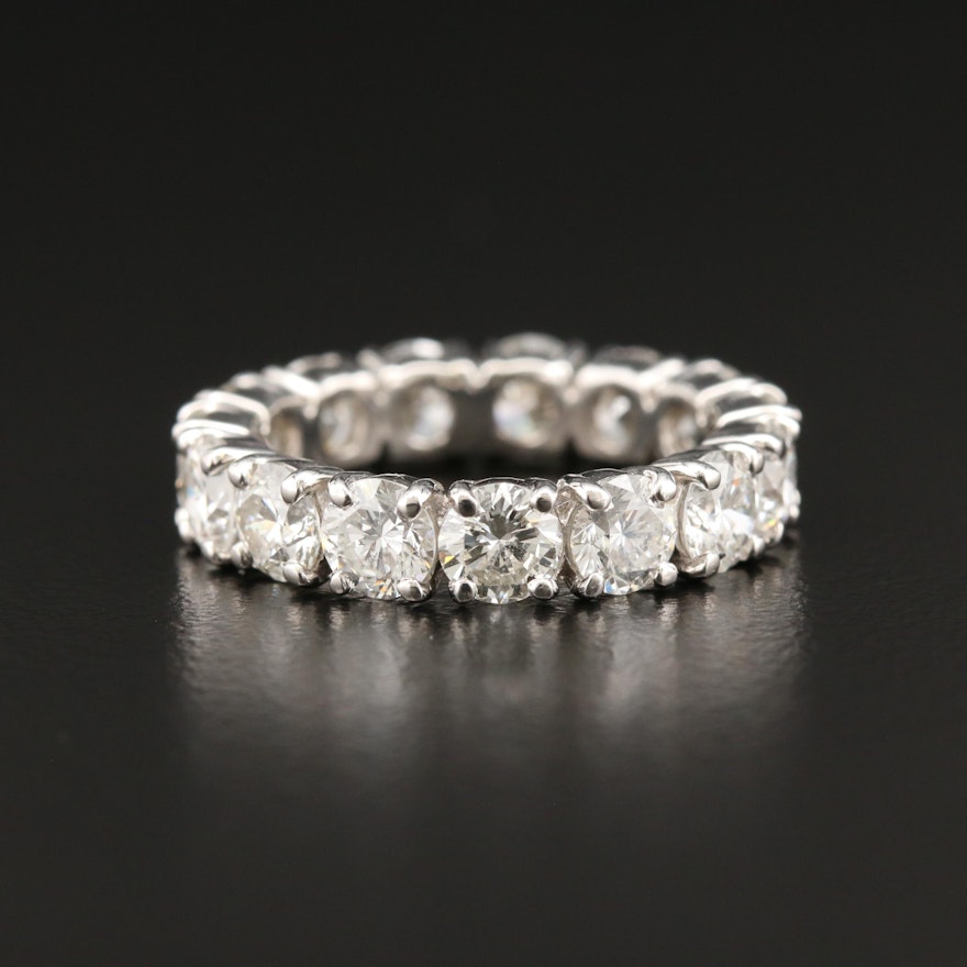 Platinum 3.53 CTW Diamond Eternity Band