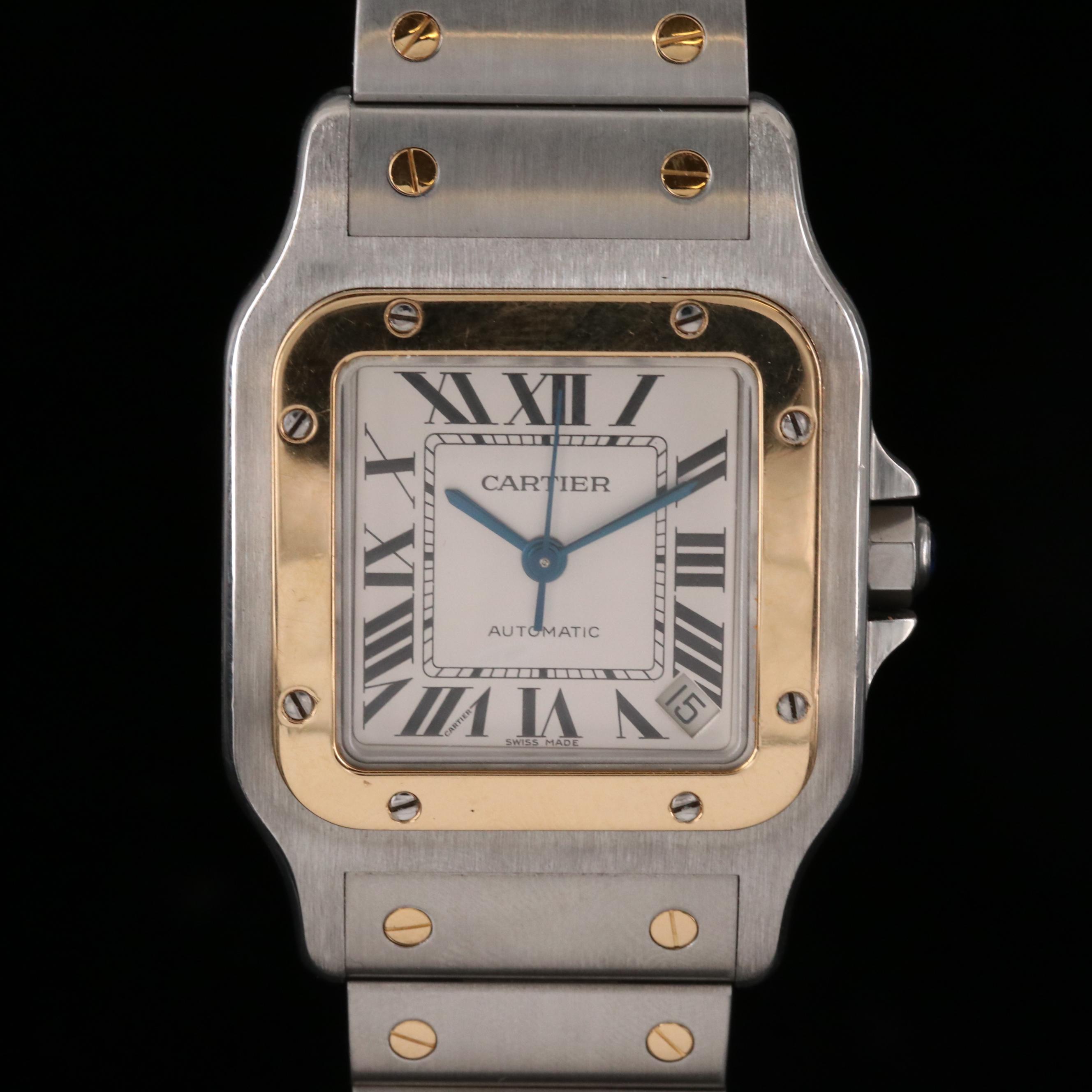 Cartier Santos de Cartier 2823 18K Gold and Stainless Steel Automatic Watch