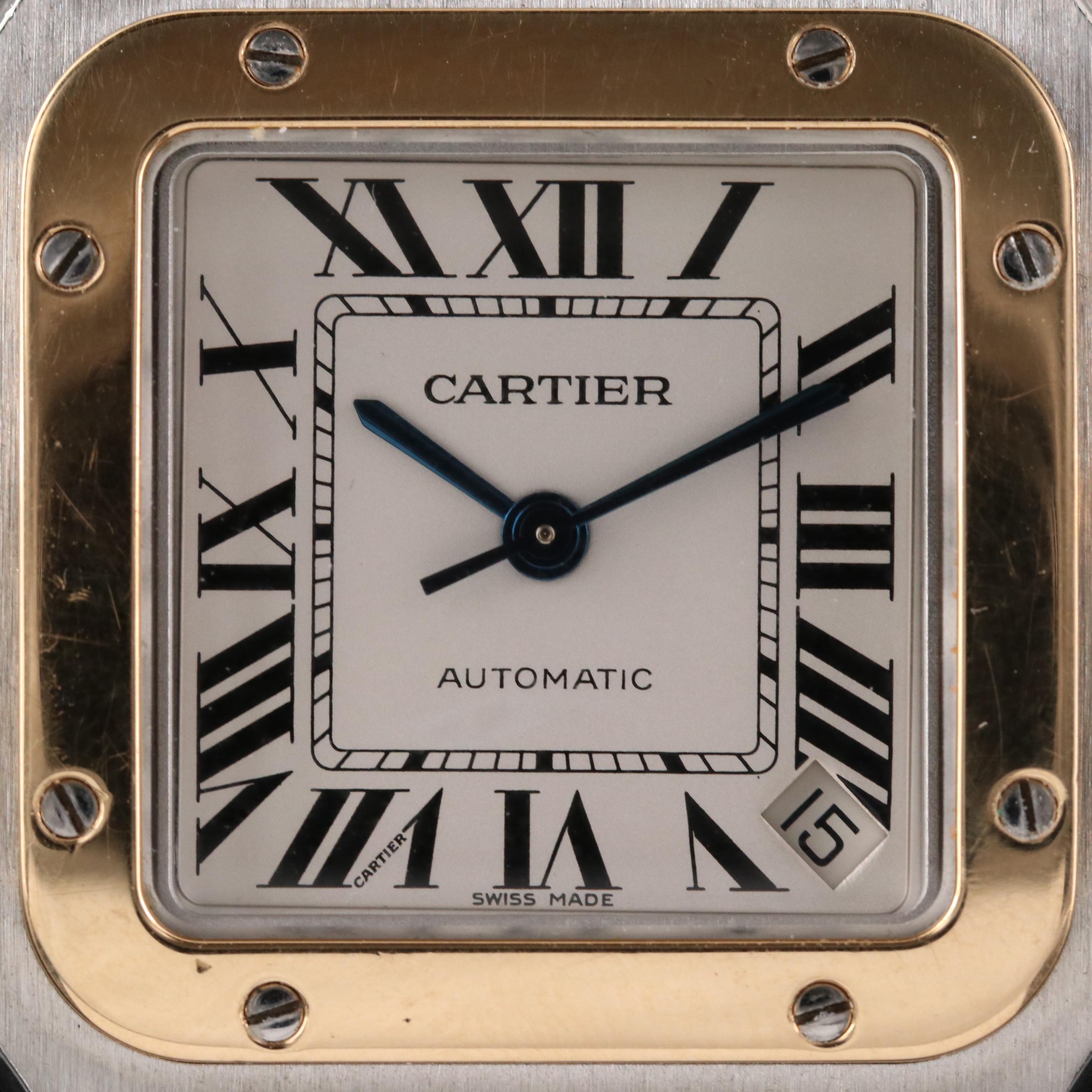 Cartier Santos de Cartier 2823 18K Gold and Stainless Steel Automatic Watch