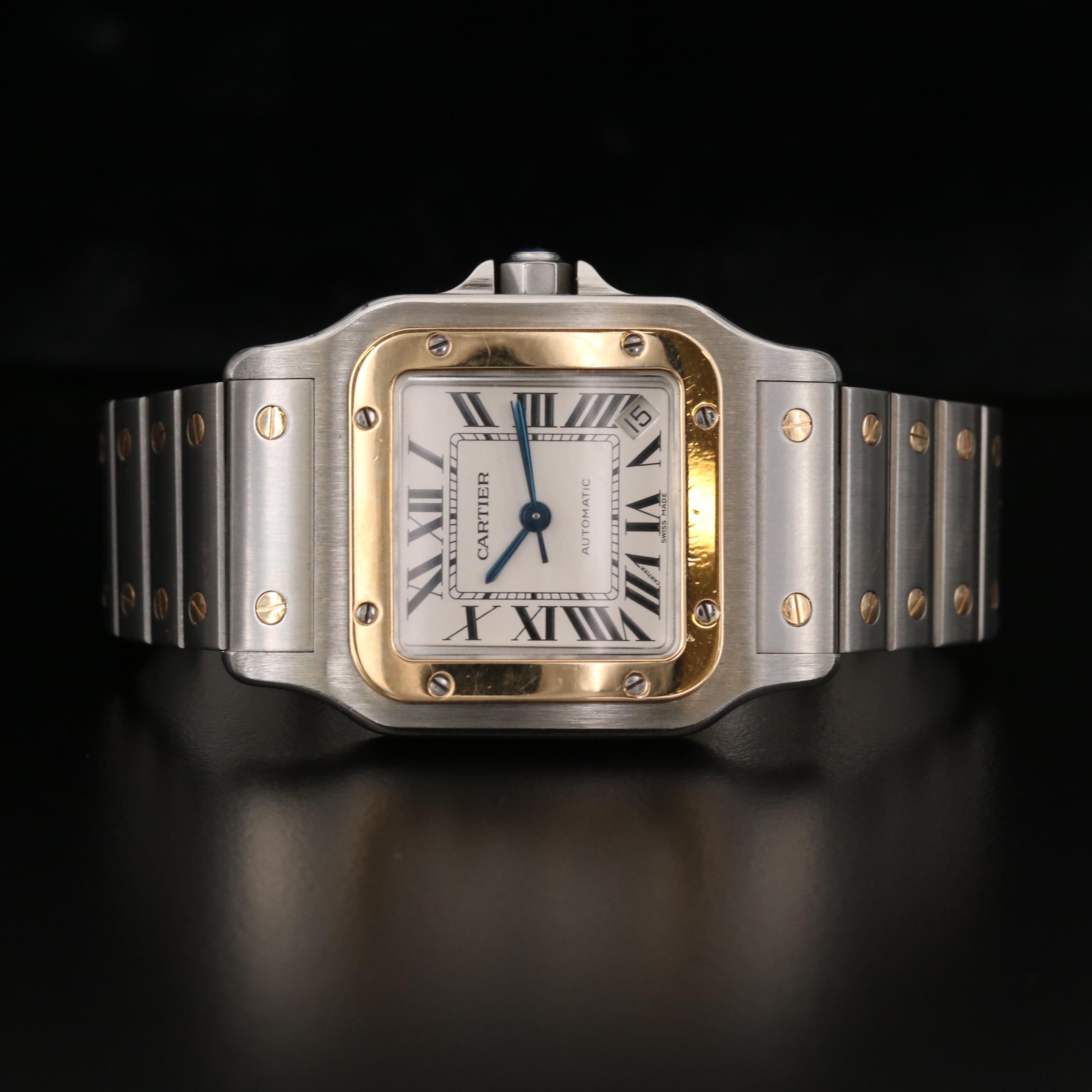 Cartier Santos de Cartier 2823 18K Gold and Stainless Steel Automatic Watch