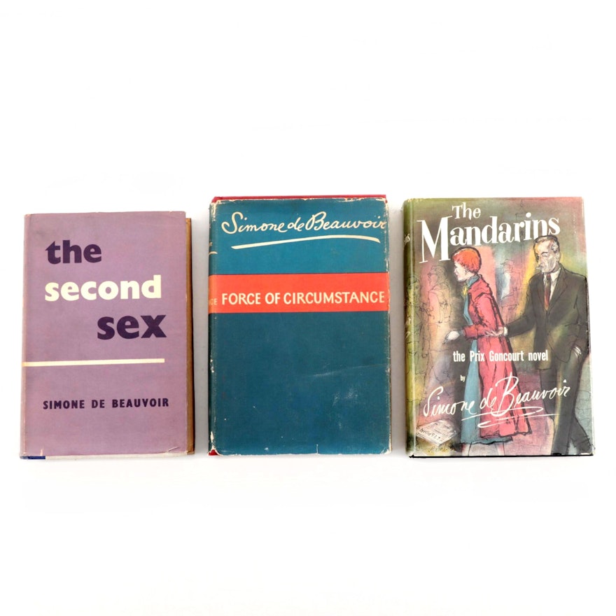 Books by Simone de Beauvoir Including 1956 First Edition "The Mandarins"