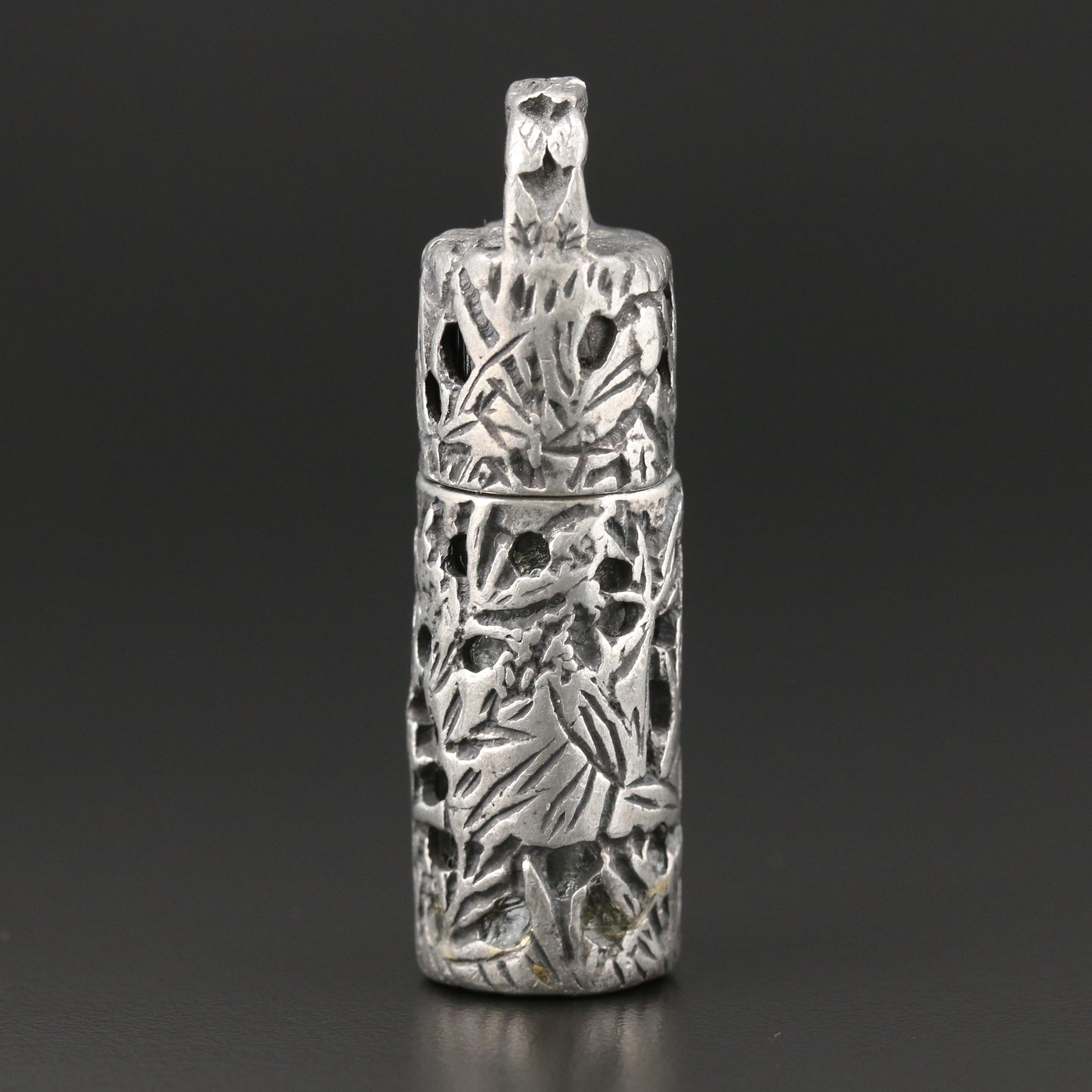 Vintage Pierced Perfume Pendant