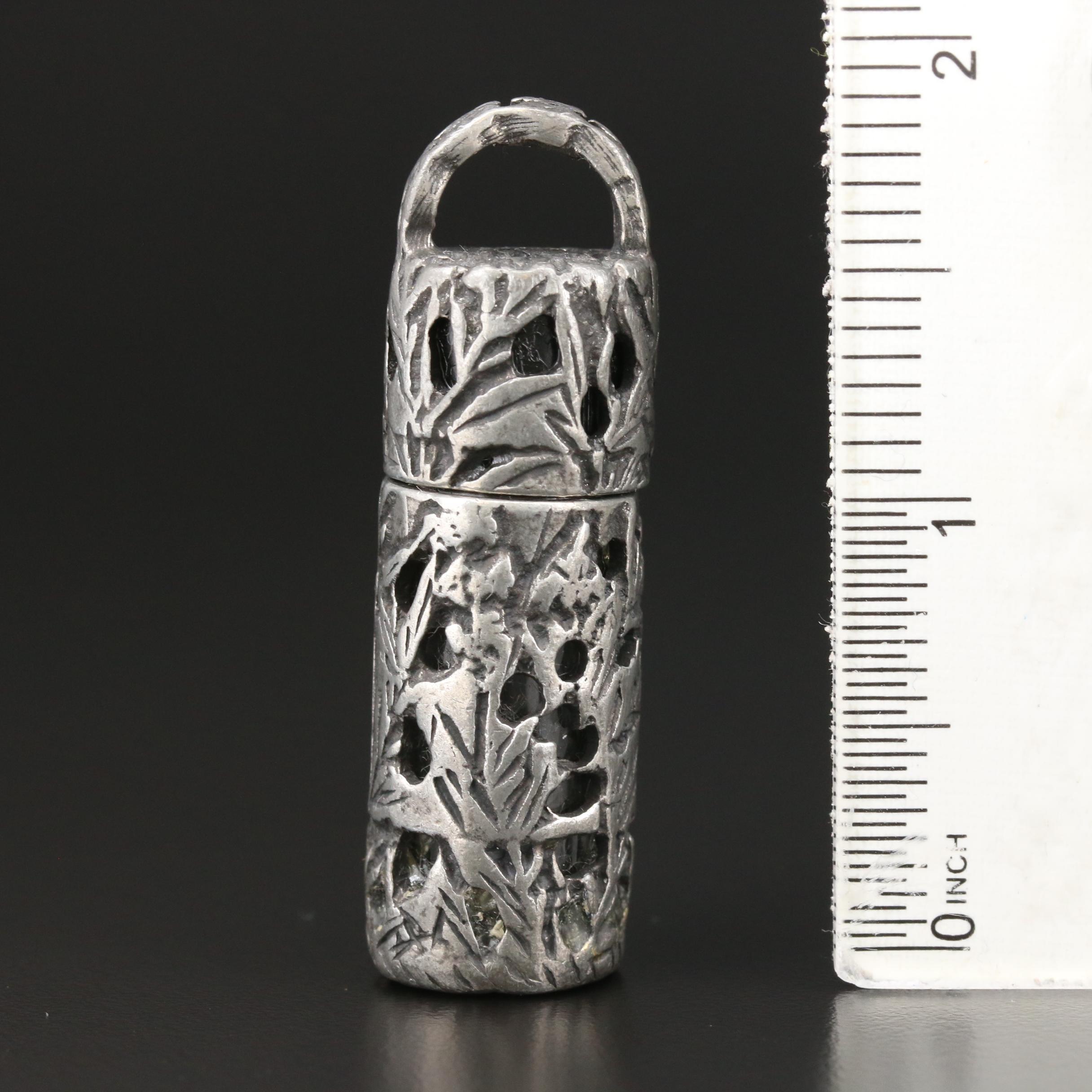 Vintage Pierced Perfume Pendant