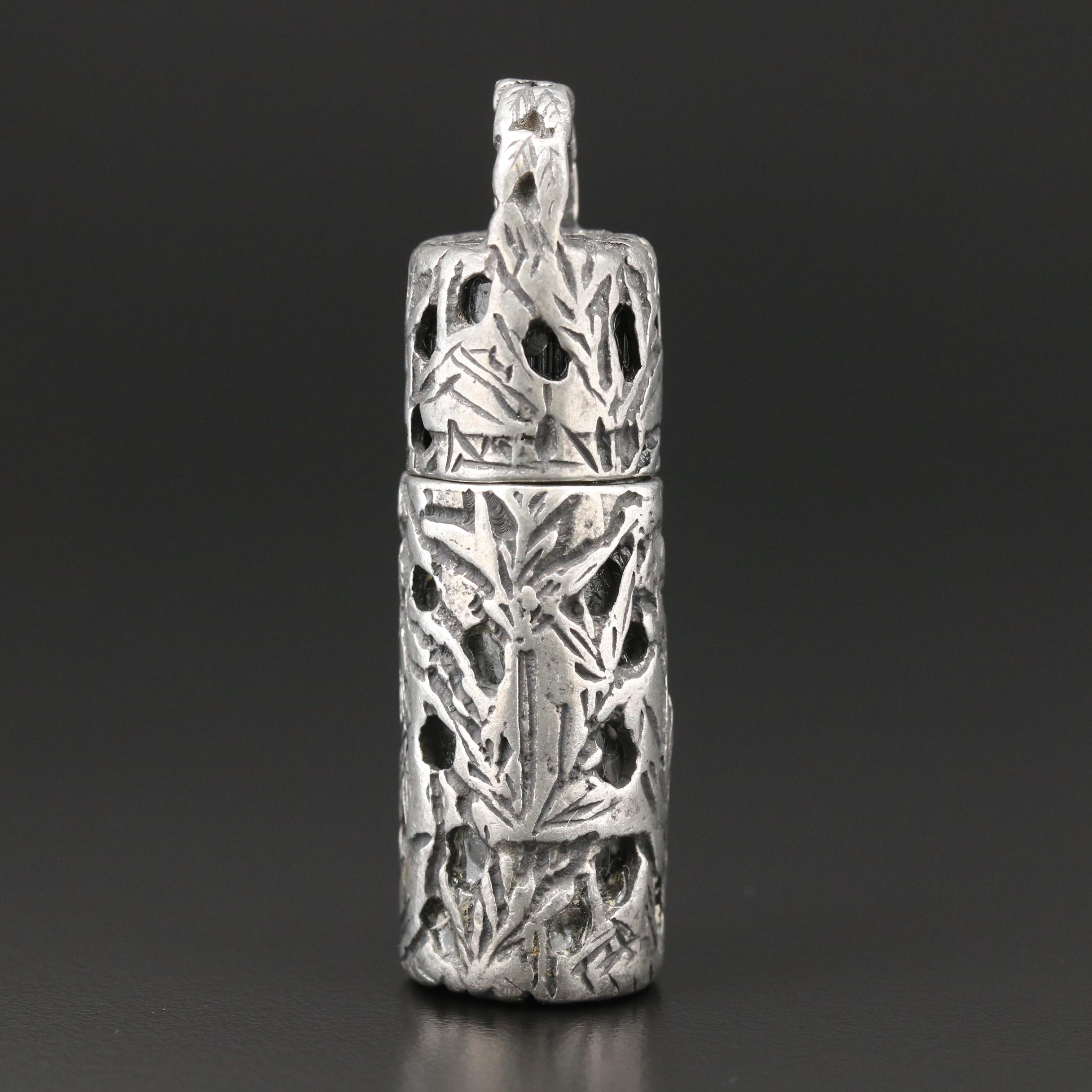 Vintage Pierced Perfume Pendant