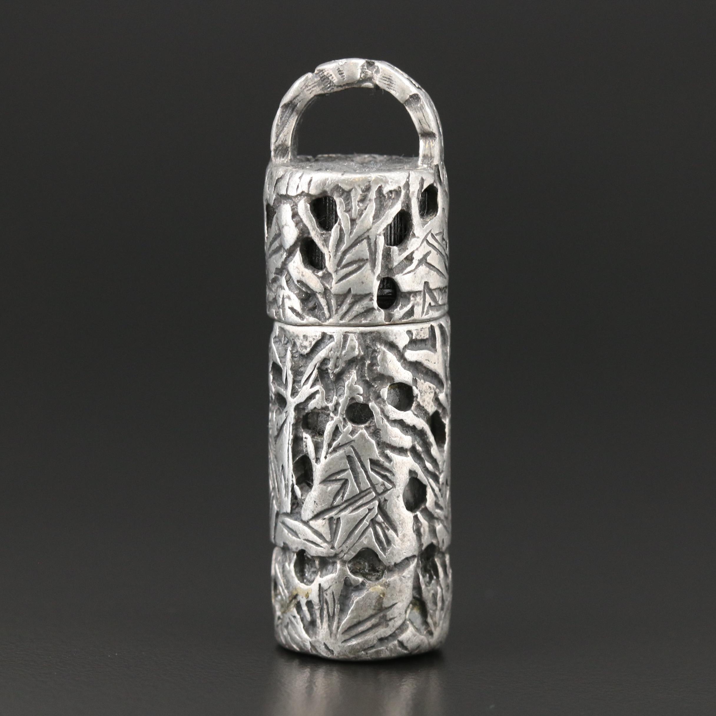 Vintage Pierced Perfume Pendant